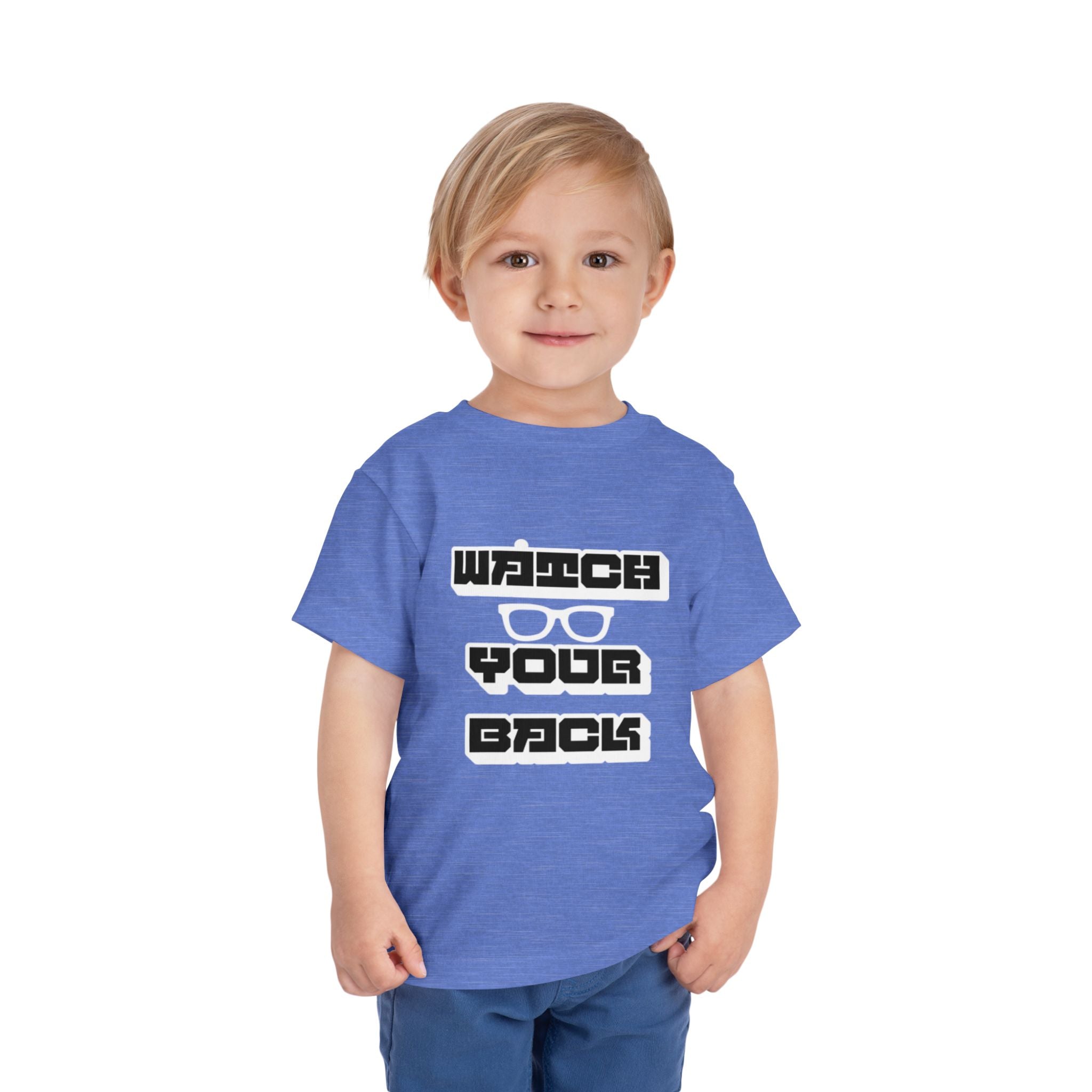 Toddler Tee — "Watch Your Back" Graphic Kids Shirt