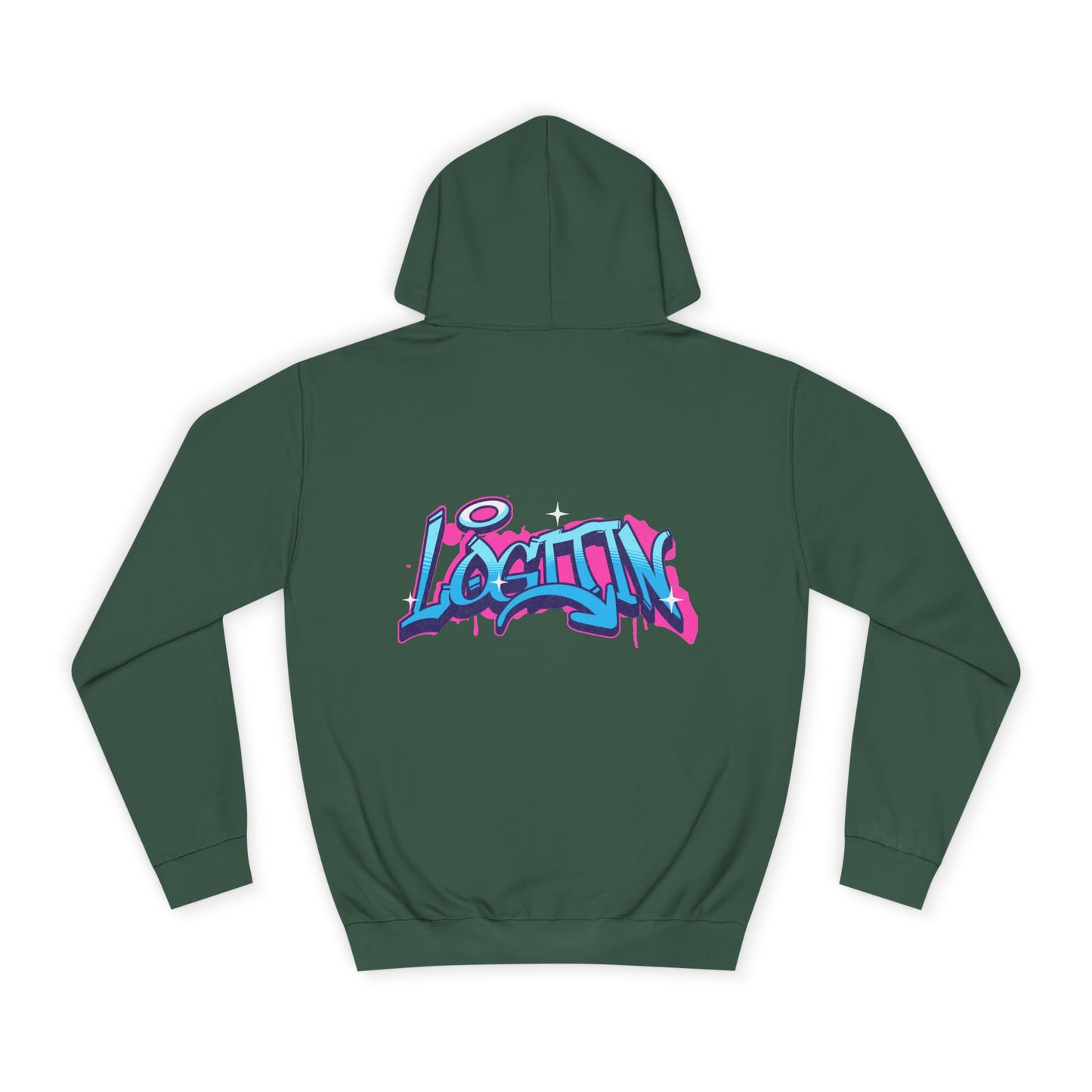 Vibrant Log it in Hoodie, Unisex Cozy Sweatshirt, Trendy Streetwear, Perfect for Life, Gift for Stylish Fall Apparel