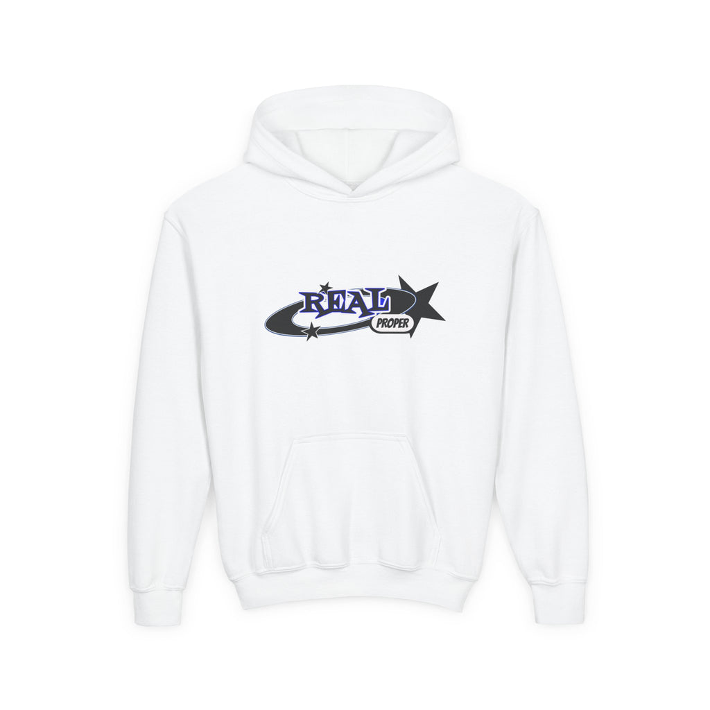 Youth Hoodie – "Real Proper" Star Graphic Pullover