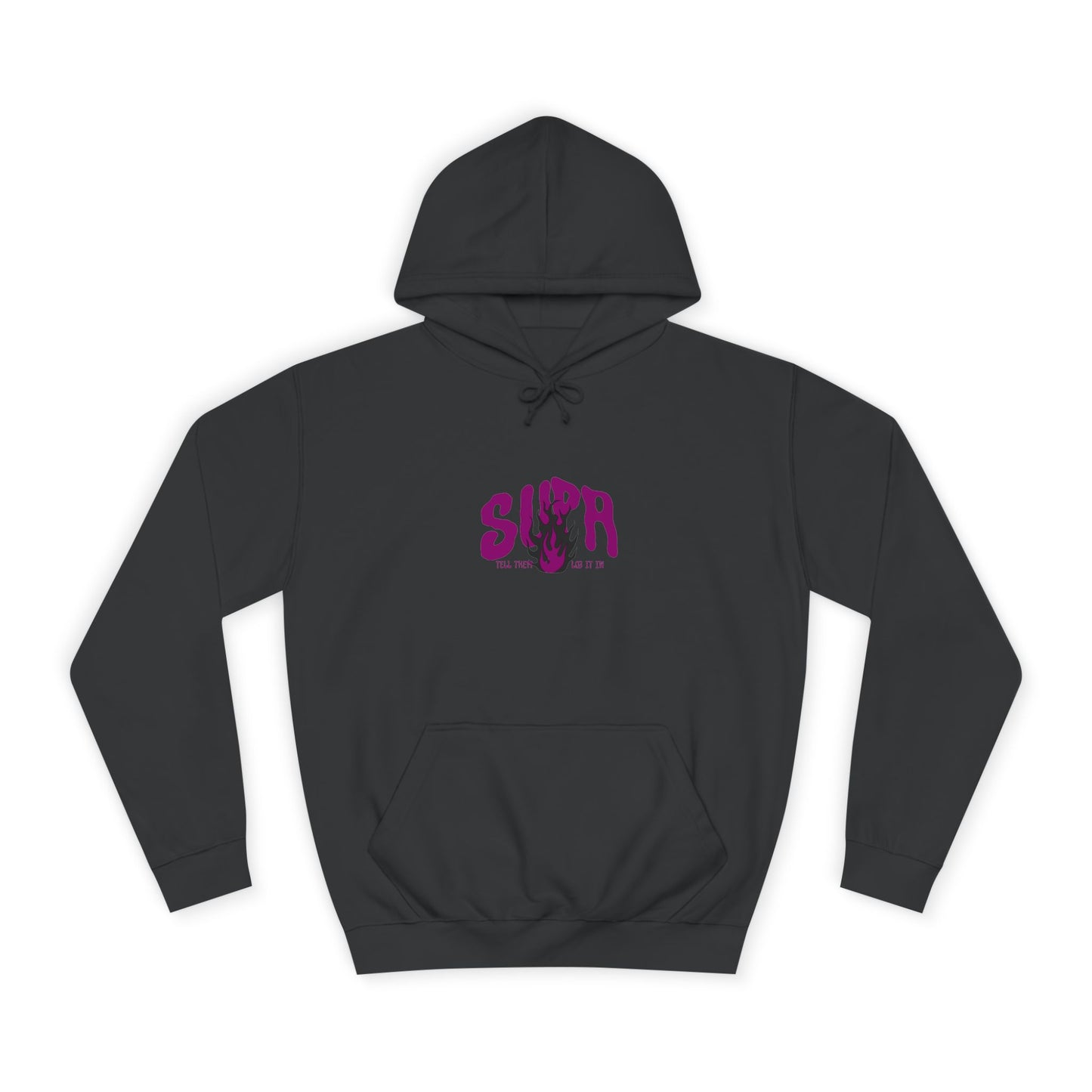Trendy Unisex SUPA Hoodie with Unique Flame Design - Perfect for Any One, Casual Wear, Gifts, Streetwear, or Events