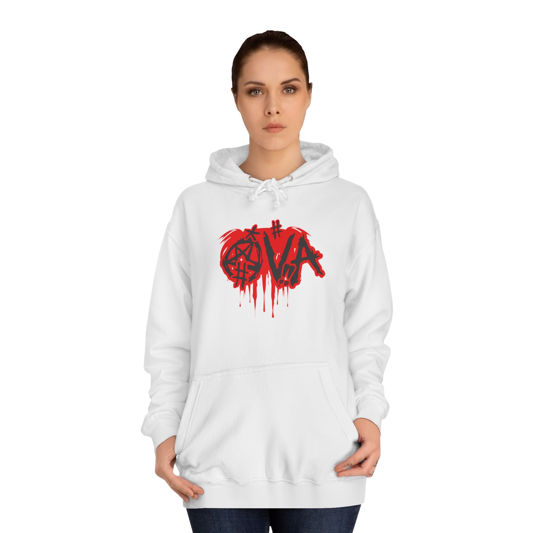 Edgy Unisex Hoodie with Graffiti-Style Print, Urban Streetwear, Apparel, Gift for any body, Casual Fashion