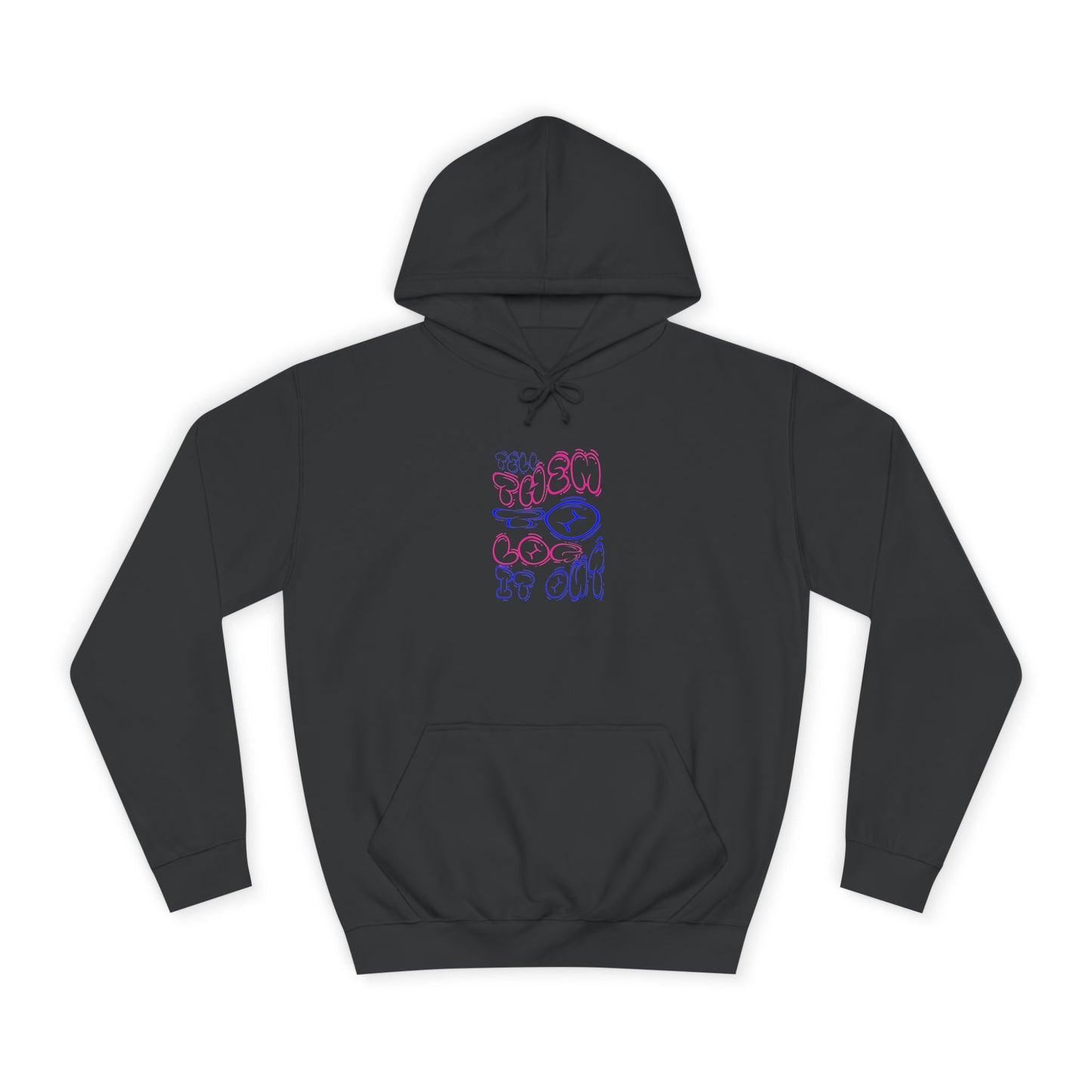 Unisex Log it Out Hoodie with Motivational Design | Cozy Wear, Fun Apparel,Casual