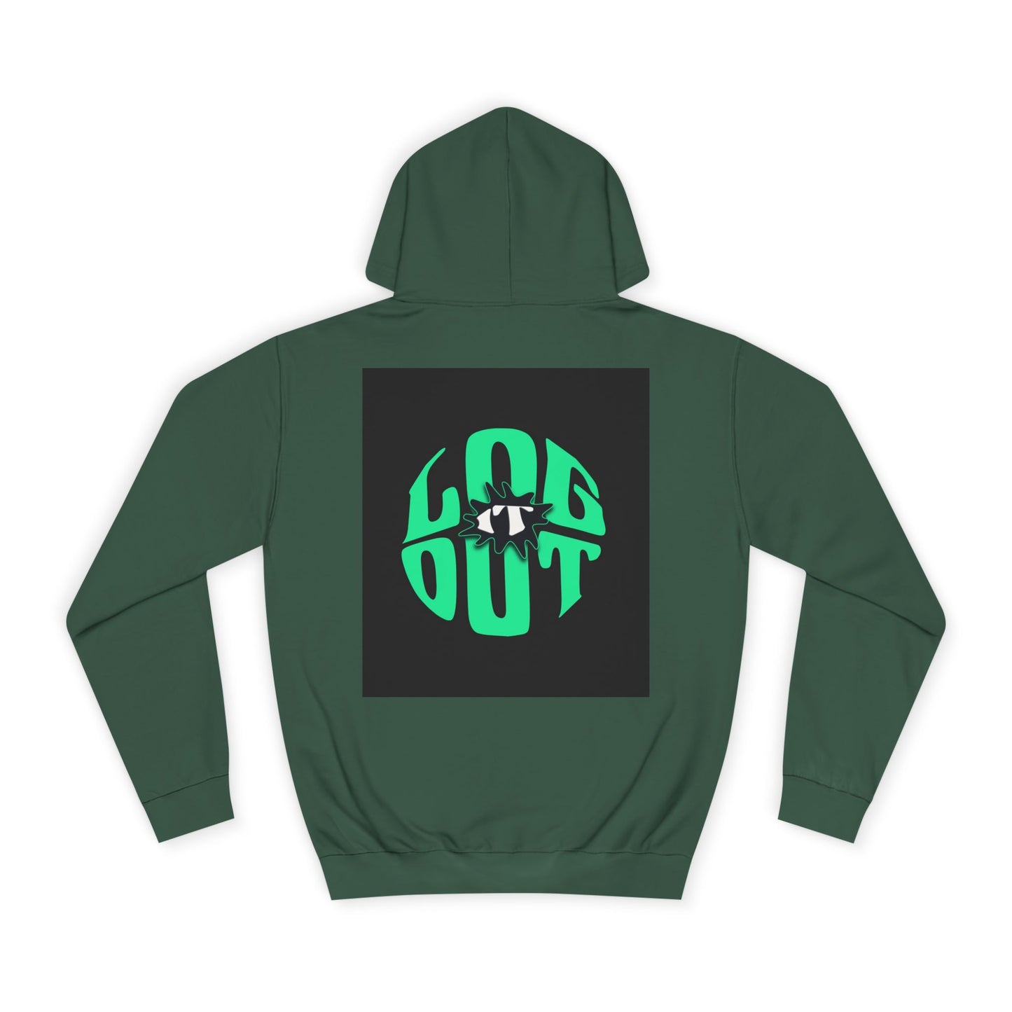 Unisex Hoodie with 'LOG IT OUT' Design, Casual Streetwear, Cool Gift, Cozy Lounge Wear, Perfect for Fall