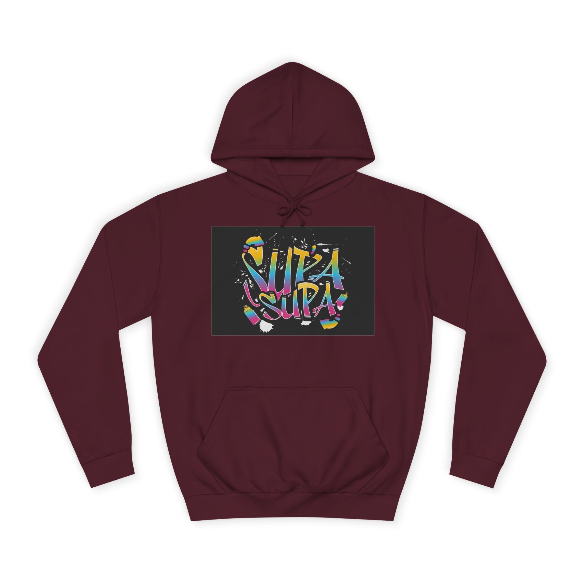 Colorful Unisex Supa Supa Hoodie, Casual Sweatshirt, Vibrant Apparel, Streetwear Hoodie