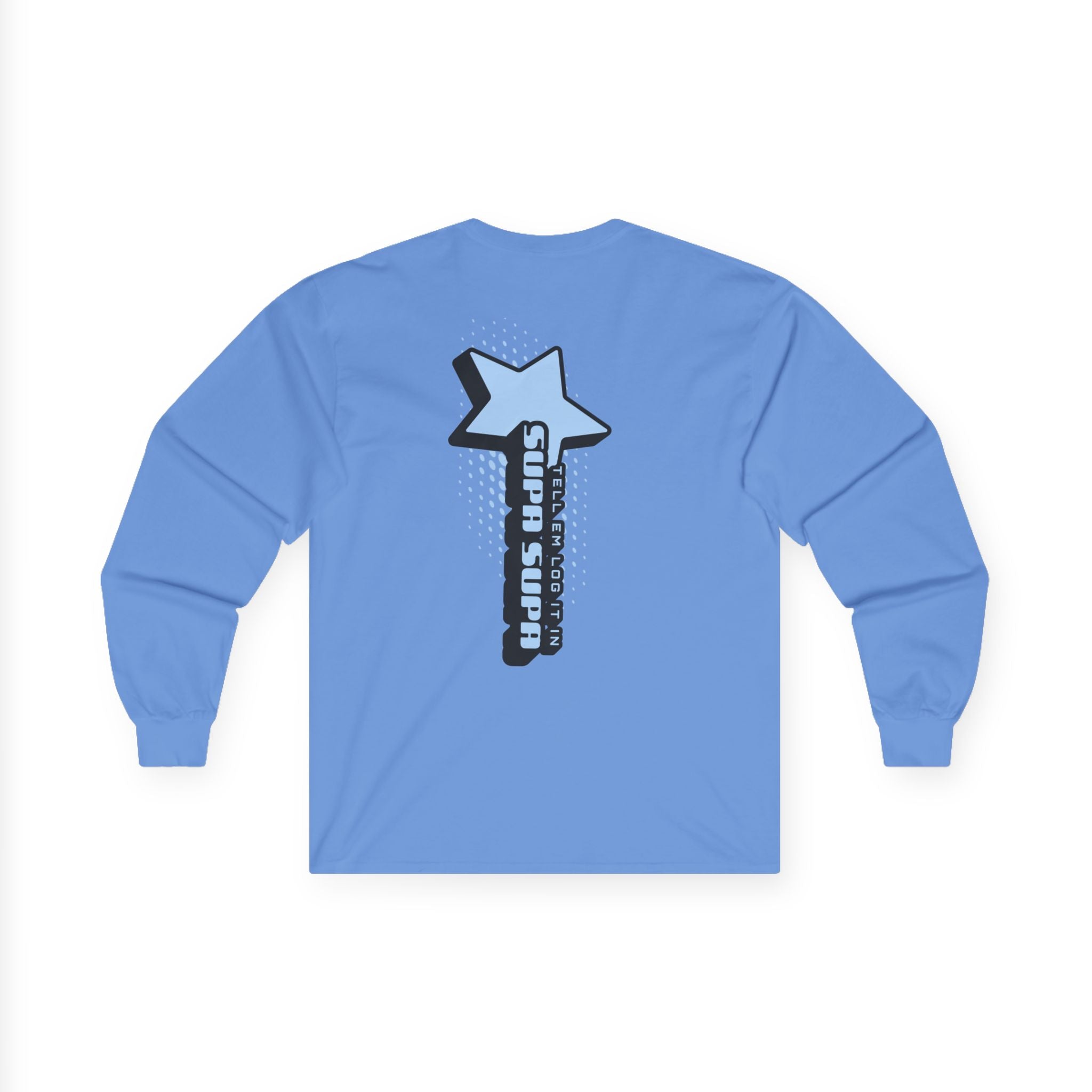 Star Wand Long Sleeve Tee — "Tell em log it in" Graphic Shirt