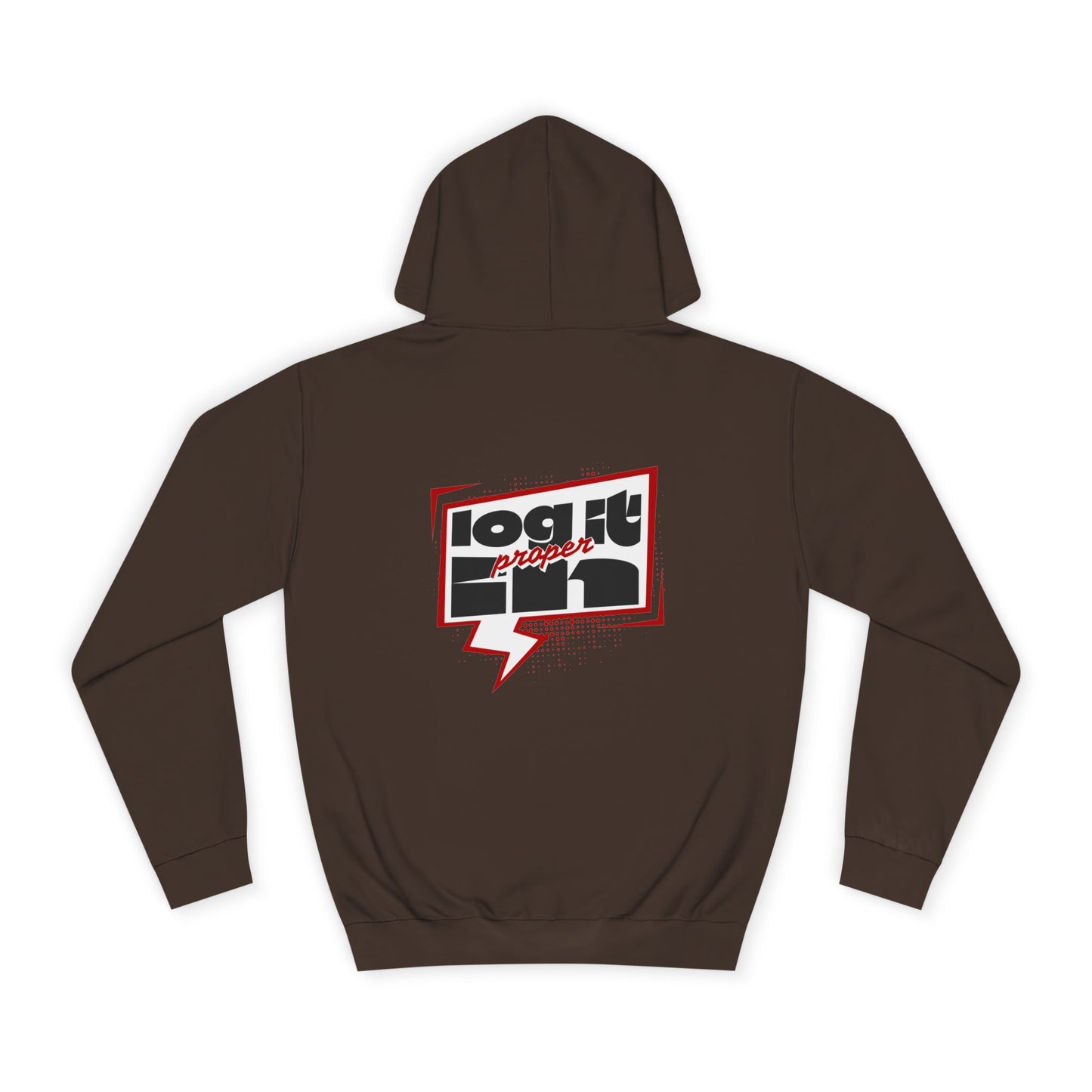 Unisex Log it in Hoodie - Casual Streetwear, College Apparel, Gift, Comfortable Hoodie, Unique Graphic Sweatshirt