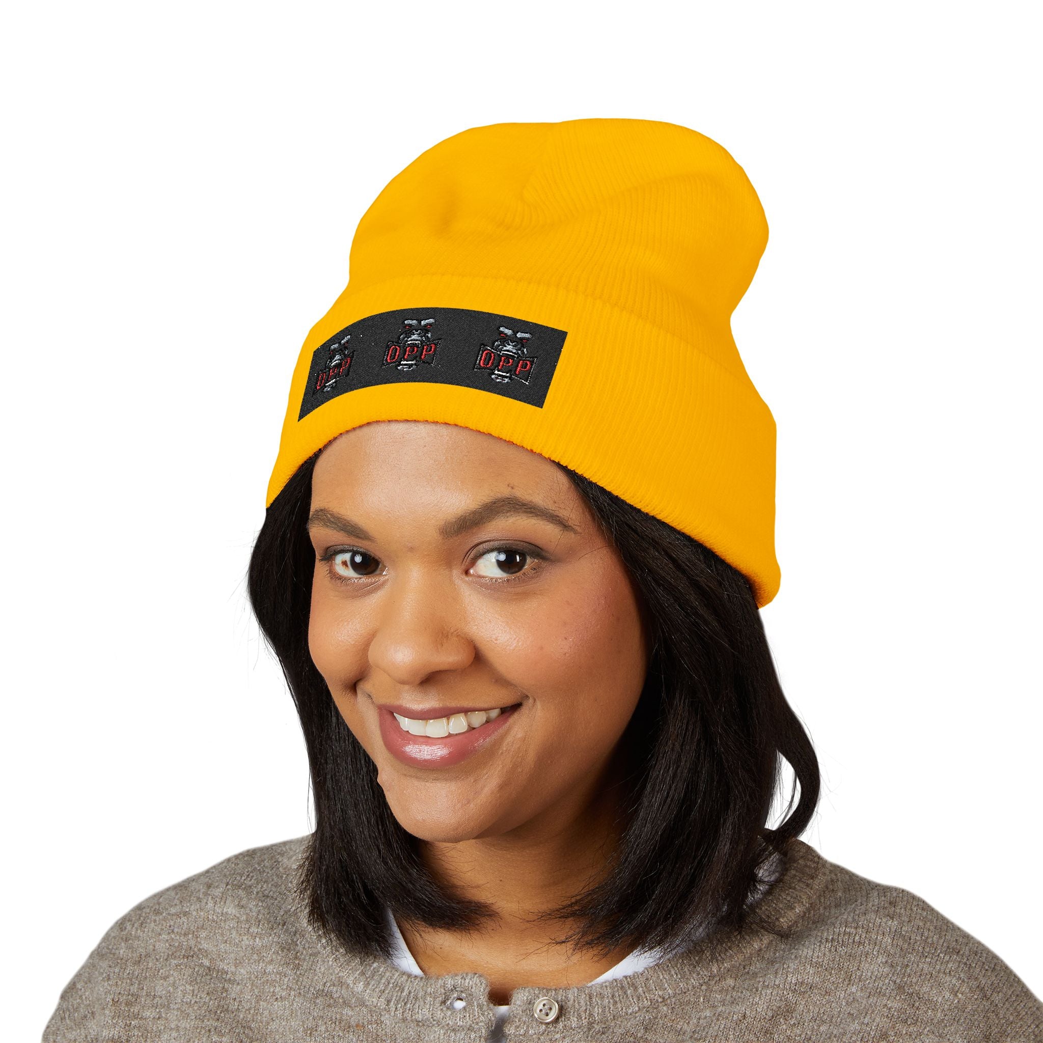 Embroidered OPP Cuffed Beanie — Musician Winter Hat