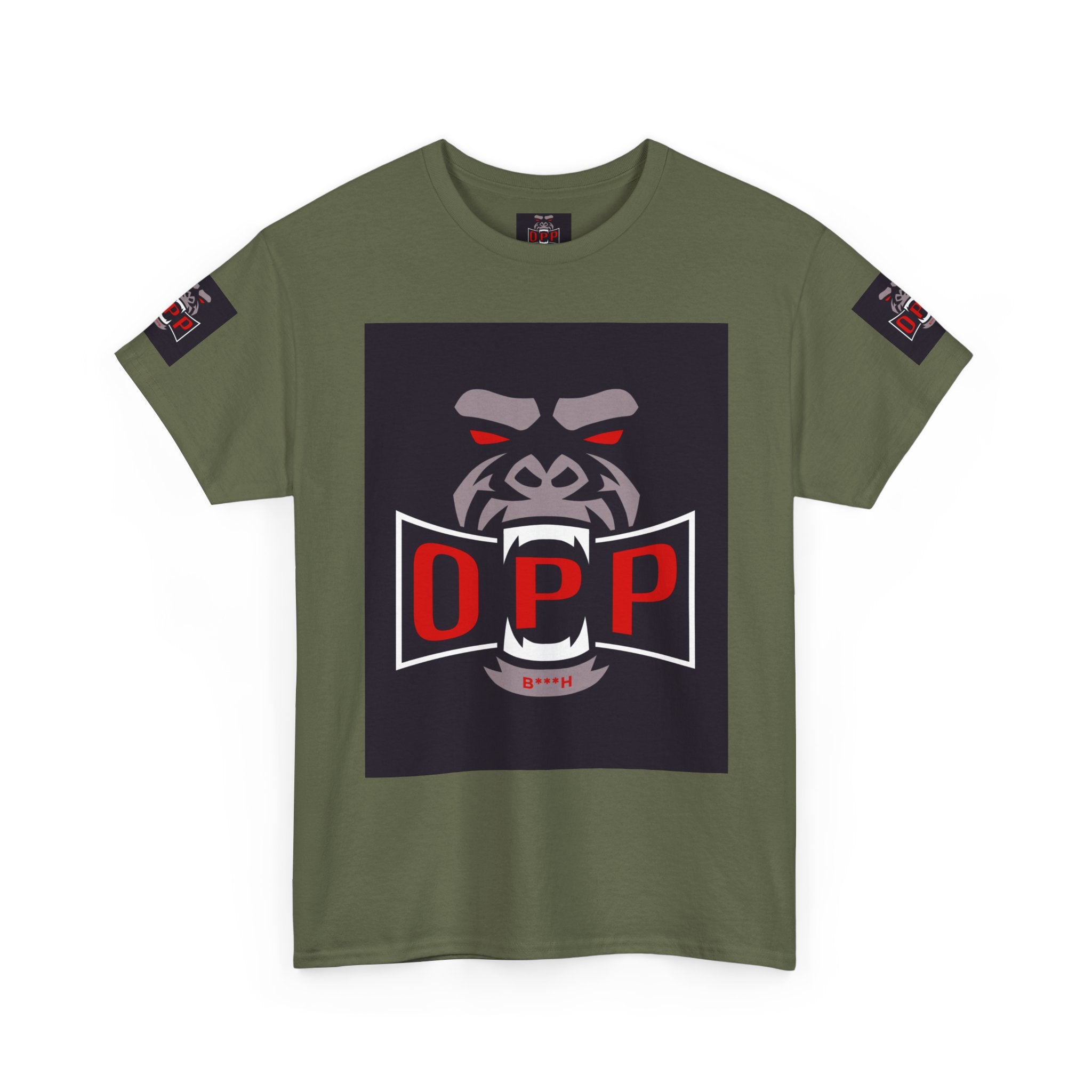 Gorilla OPP Graphic Tee — Bold Red & Black Urban Streetwear Shirt