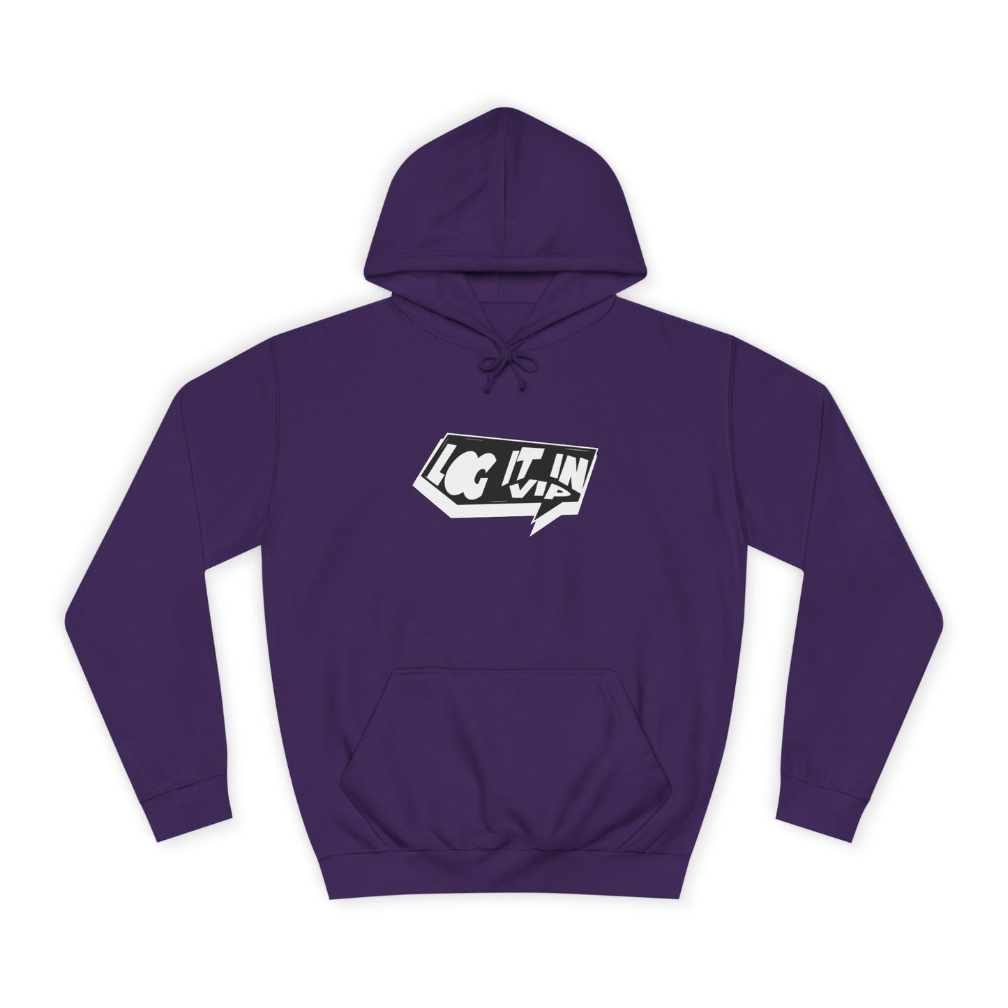 Unisex log it in Hoodie, Cozy Sweatshirt, Everyday Wear, Gift for Students, Youth Fashion, trendy Essentials