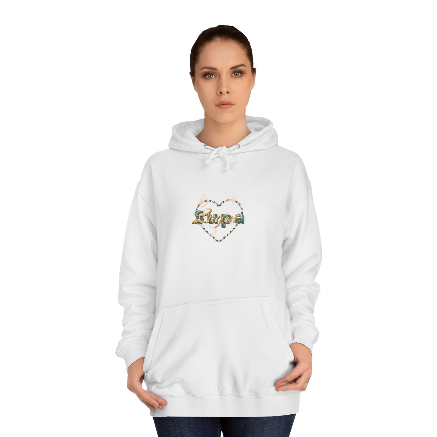 Charming Heart Hoodie with Floral Design, Unisex Casual Sweatshirt, Trendy Gift, Relaxed Wear, Unique Apparel