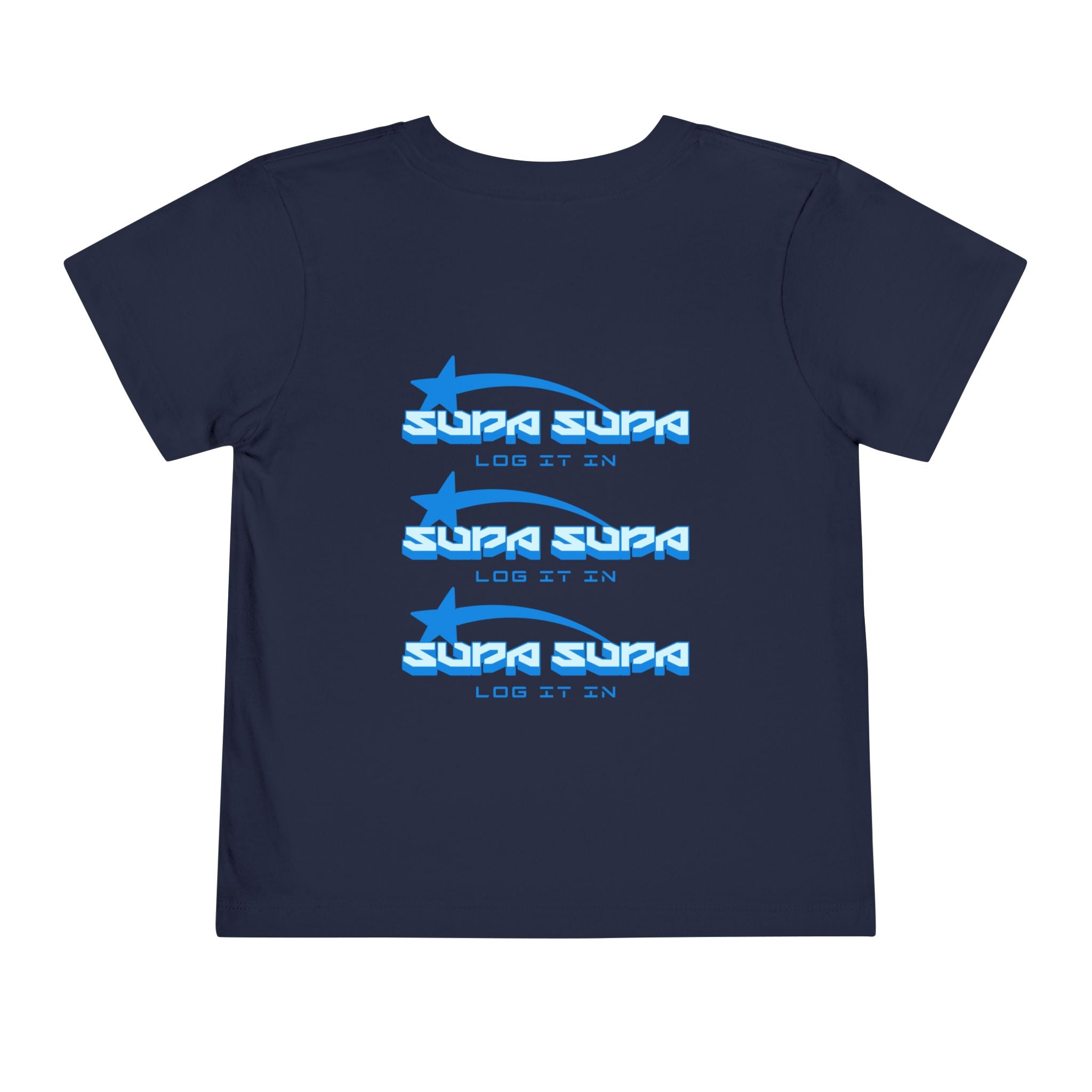 Toddler Tee — Blue Star 'Supa Supa' Graphic Shirt