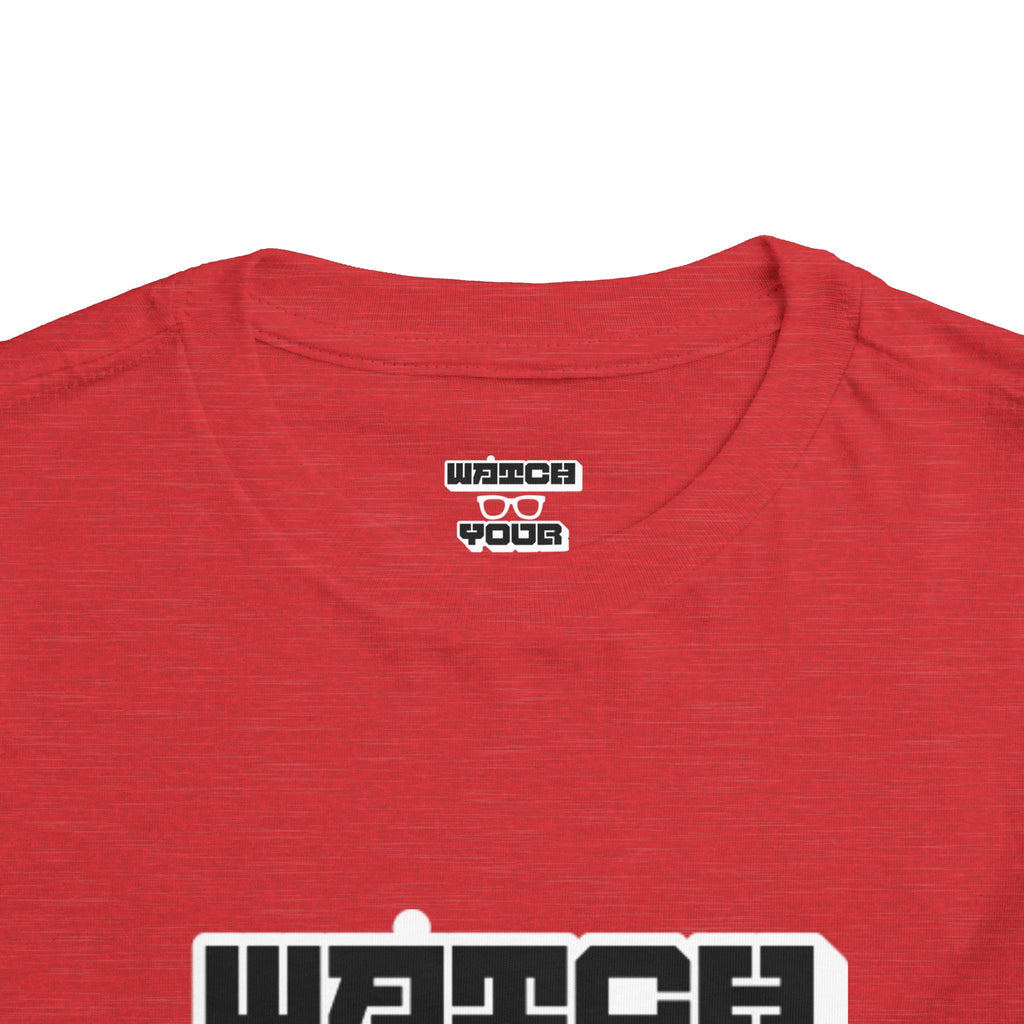 Toddler Tee — "Watch Your Back" Graphic Kids Shirt