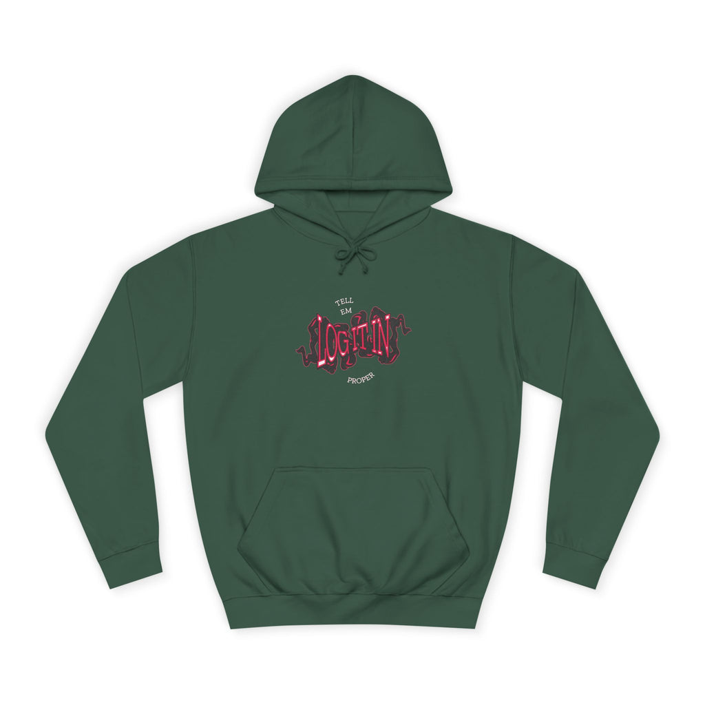 'Log it in'Hoodie for Unisex, Casual Wear, Trendy Apparel, Perfect for Everyday wear, Comfortable Fit