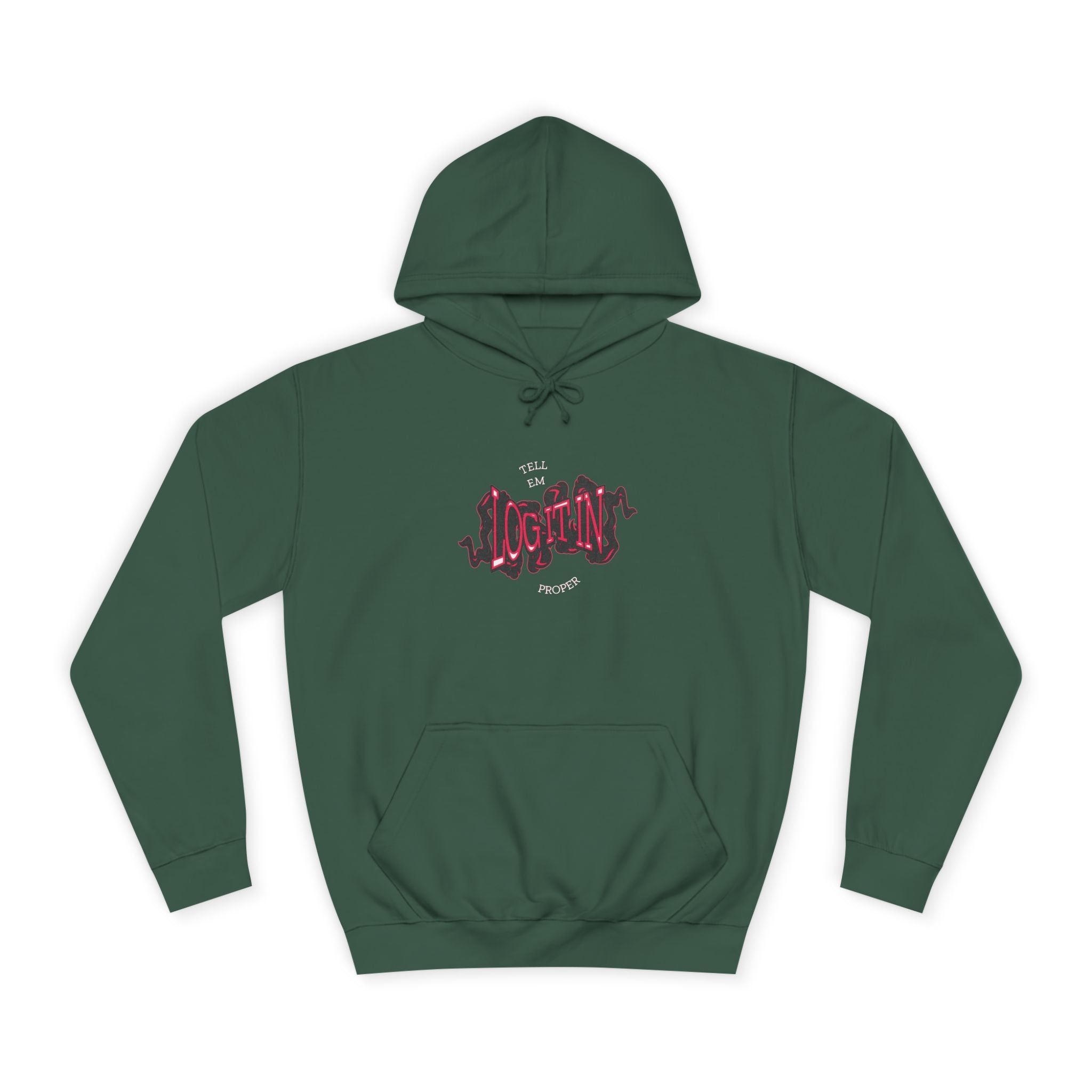 'Log it in'Hoodie for Unisex, Casual Wear, Trendy Apparel, Perfect for Everyday wear, Comfortable Fit