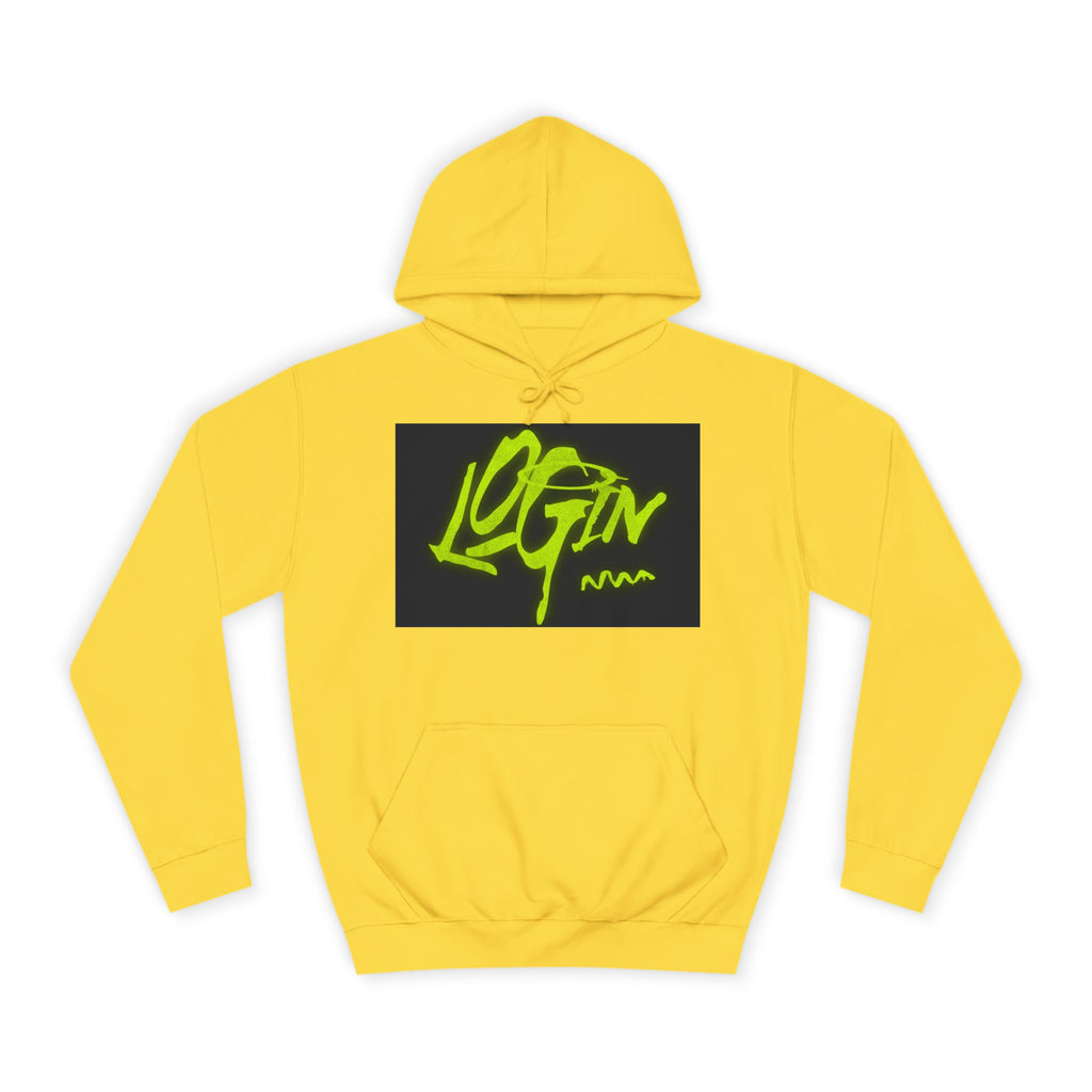 Trendy Unisex Hoodie - 'LOGIN' Graphic Design