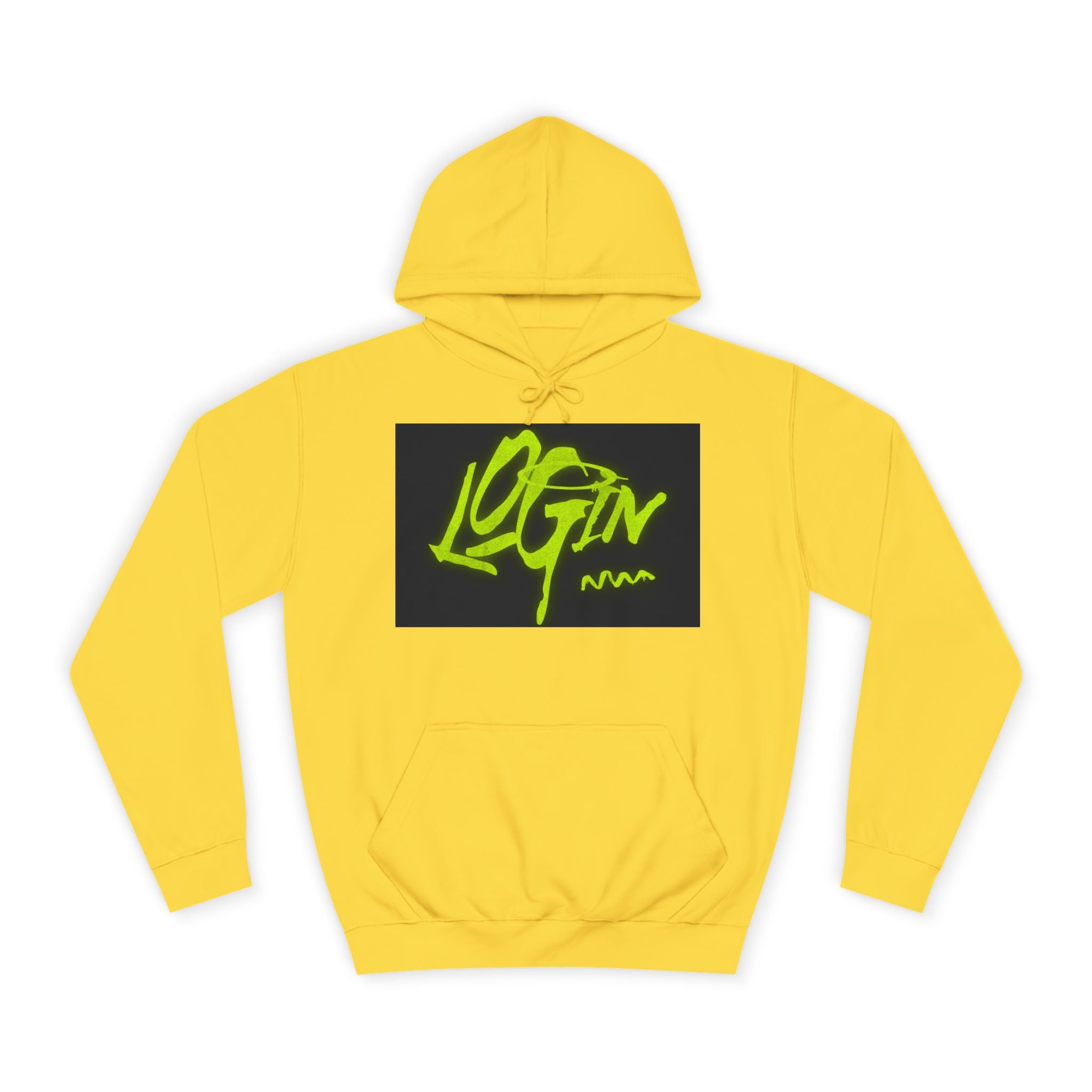 Trendy Unisex Hoodie - 'LOGIN' Graphic Design