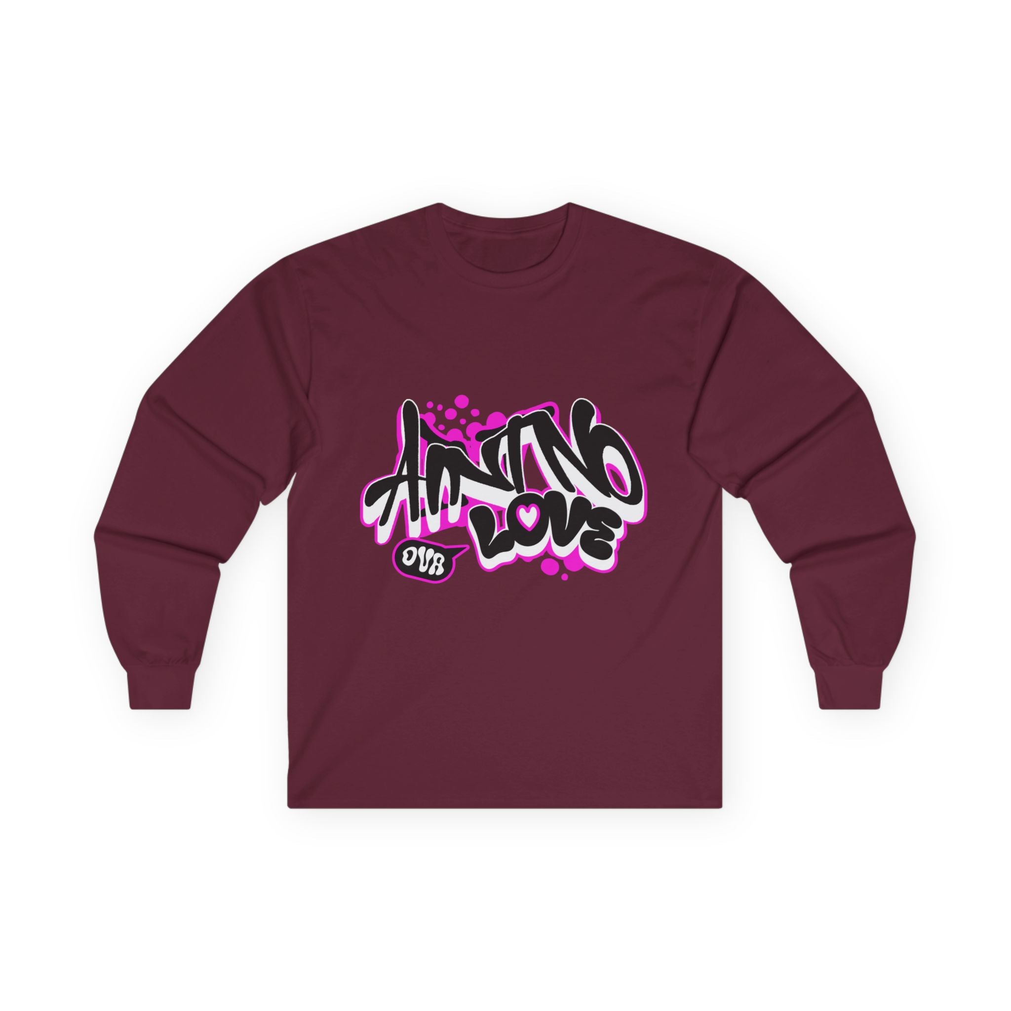 Graffiti "NO LOVE" Long Sleeve Tee — Streetwear Urban Art Shirt