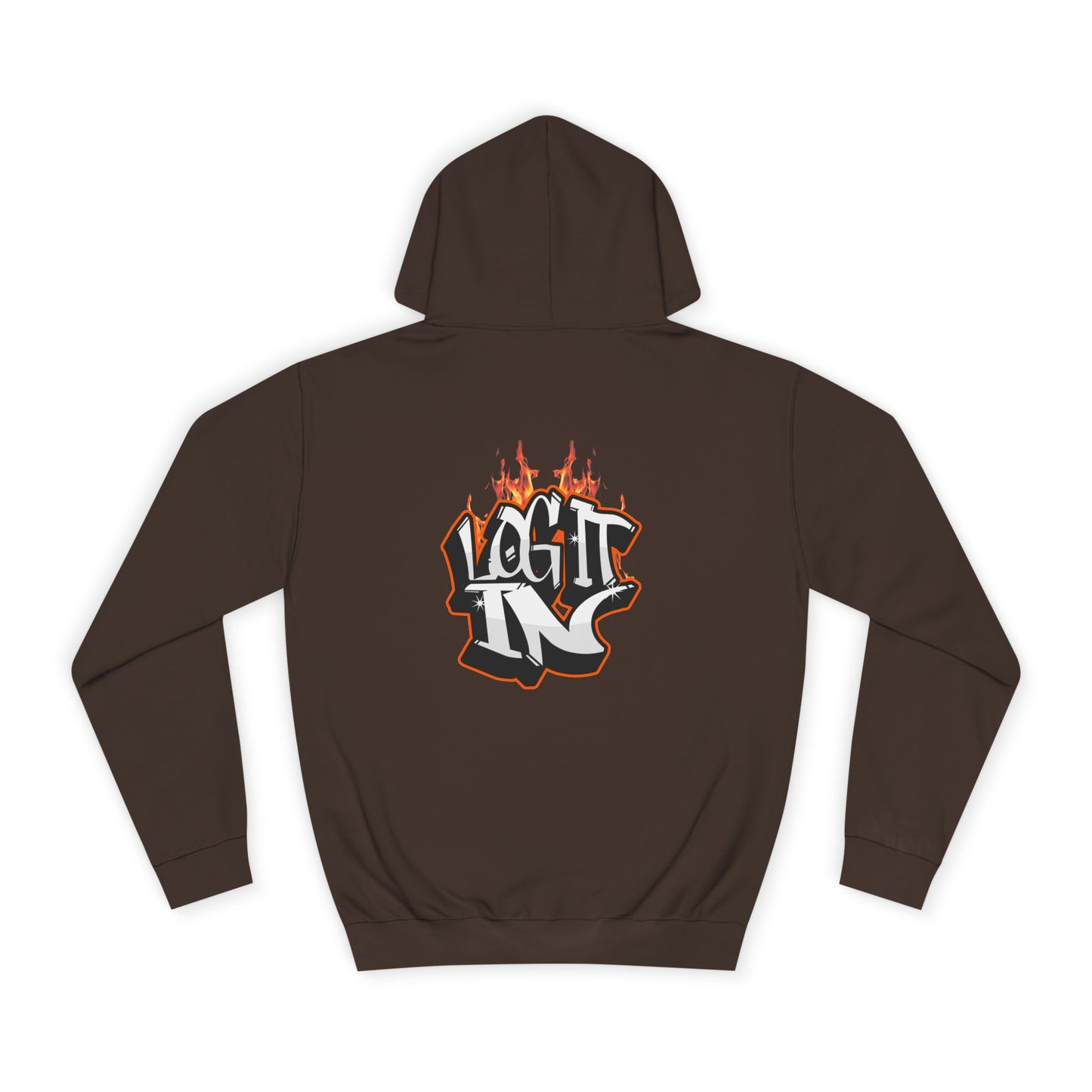 Stylish Unisex Log it in Hoodie, Casual Streetwear, Graphic Pullover, Trendy Everyday Wear, Cozy Hoodie