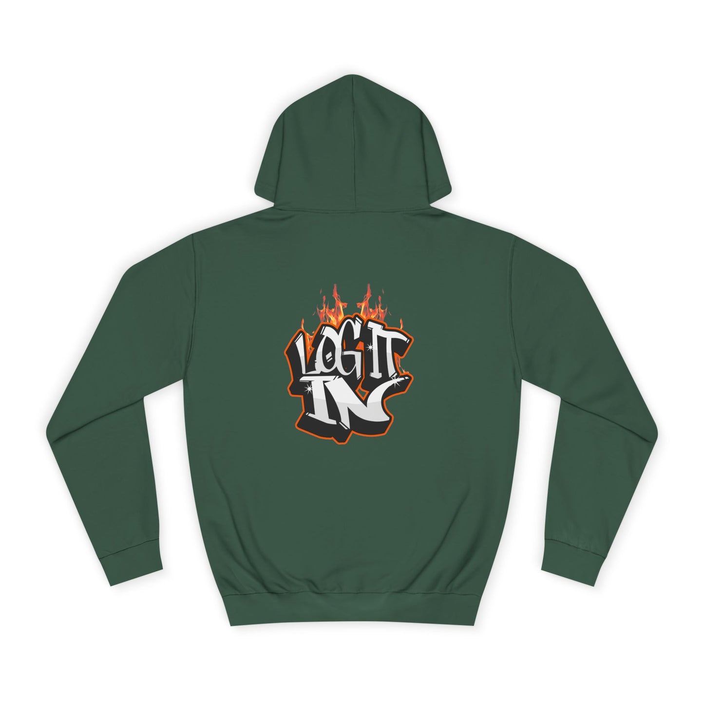 Stylish Unisex Log it in Hoodie, Casual Streetwear, Graphic Pullover, Trendy Everyday Wear, Cozy Hoodie