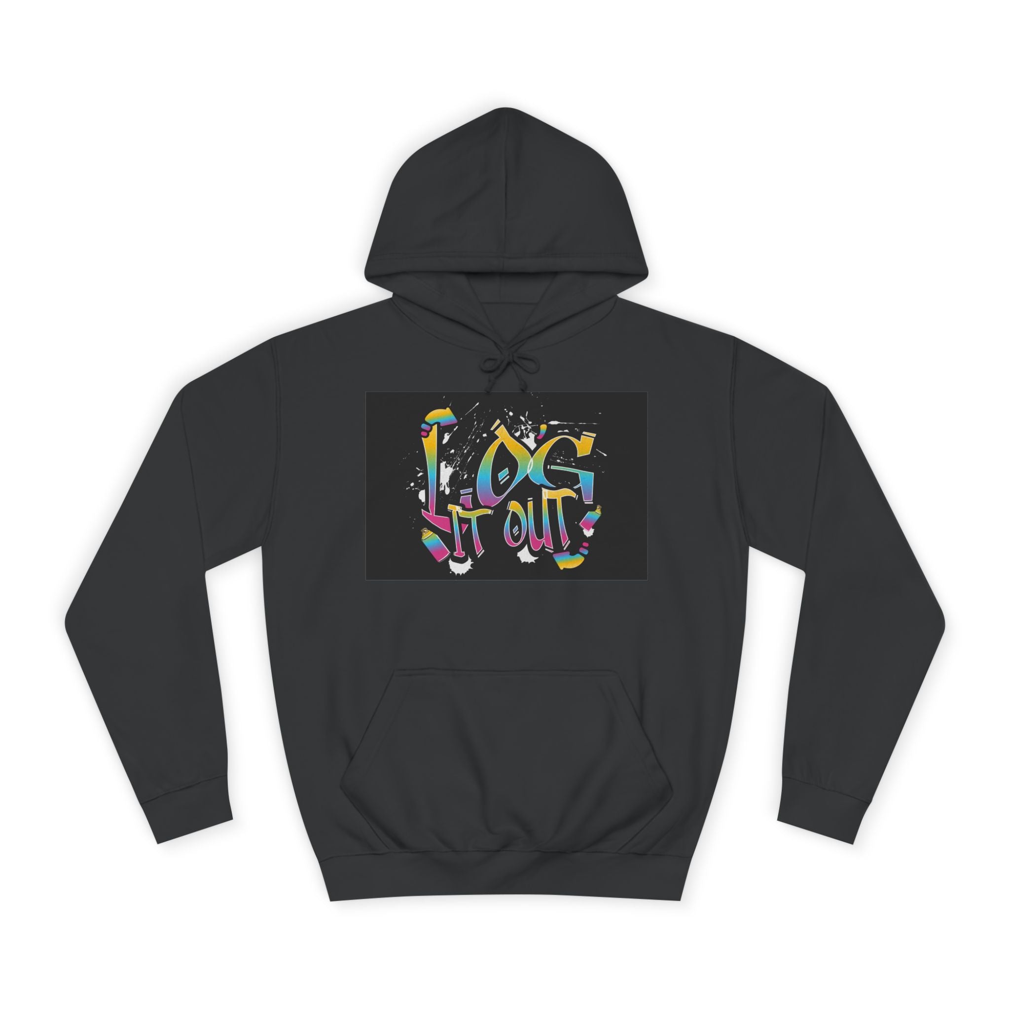 Colorful Unisex log it out Hoodie - Perfect for Students, Casual Wear, Gifts, Relaxed Style, trendy wear