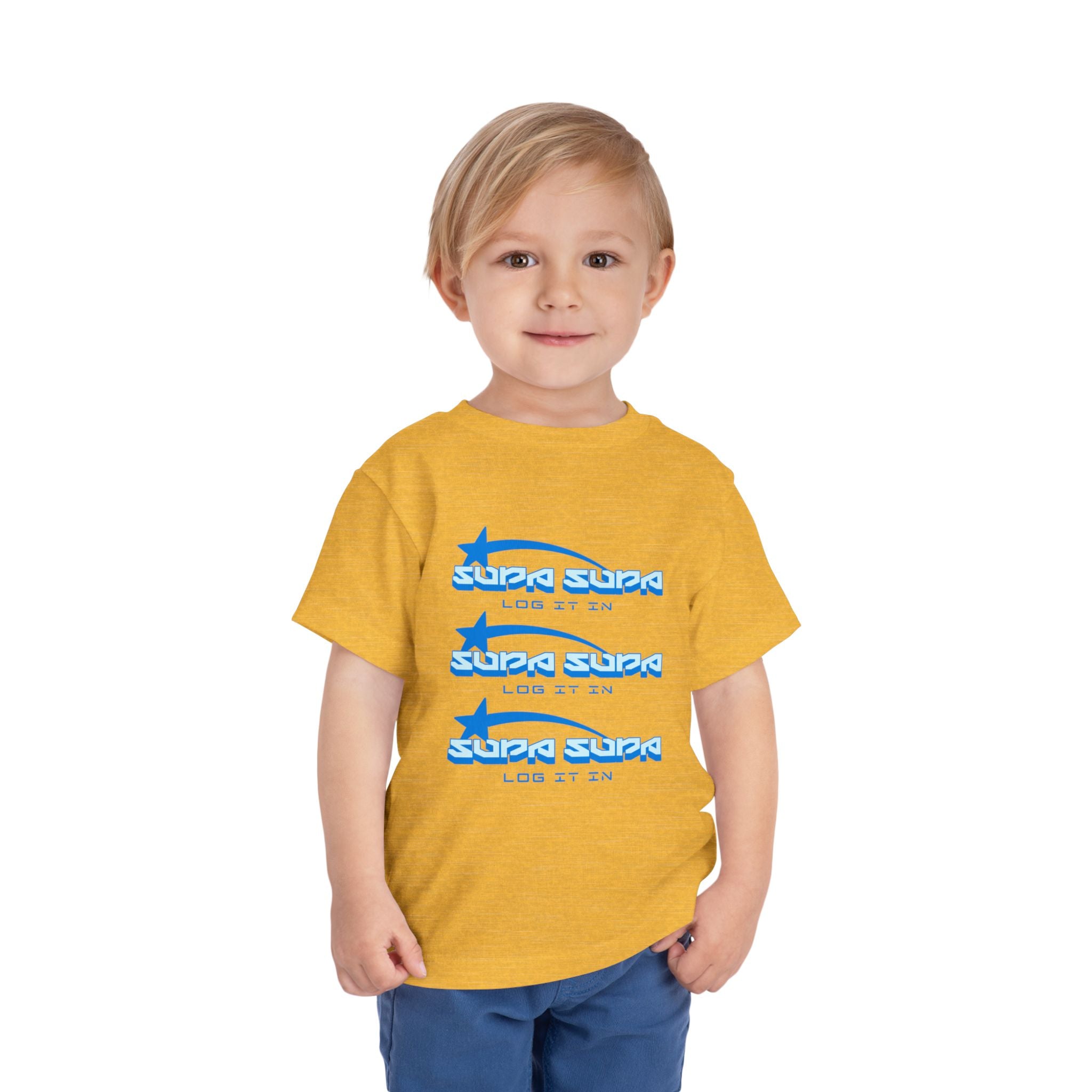 Toddler Tee — Blue Star 'Supa Supa' Graphic Shirt