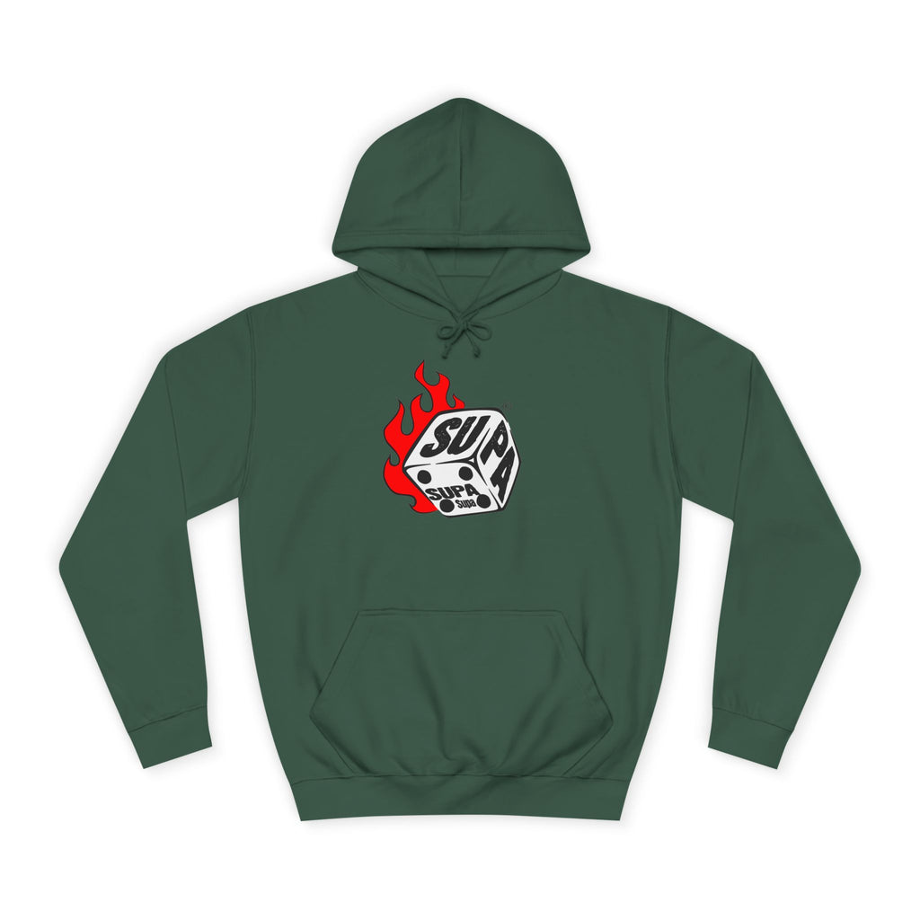Cool Fire Graphic Unisex SUPA Hoodie, Apparel, Streetwear, Casual Wear, Unique Hooded Sweatshirt