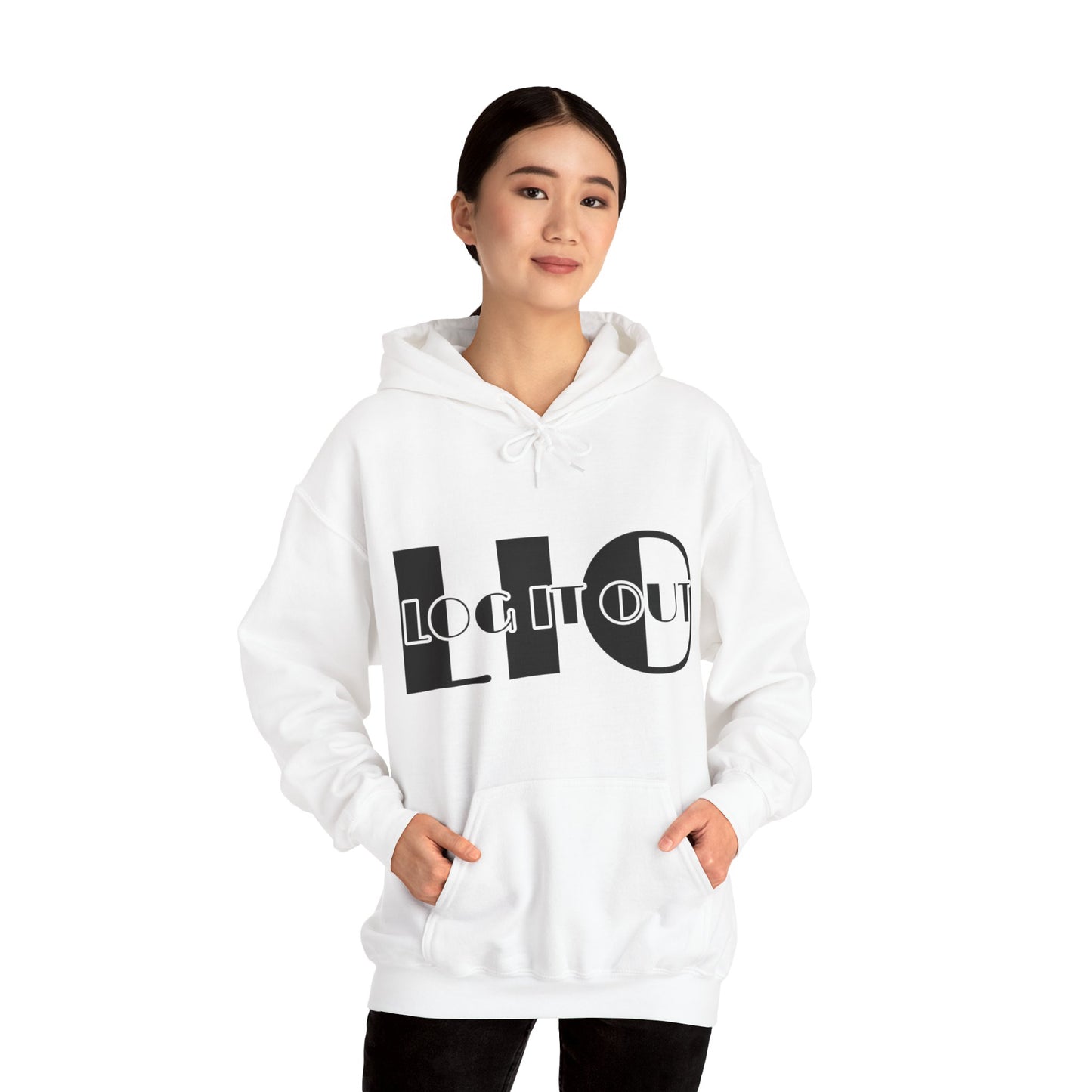 Log it out Unisex Heavy Blend™ Hooded Sweatshirt
