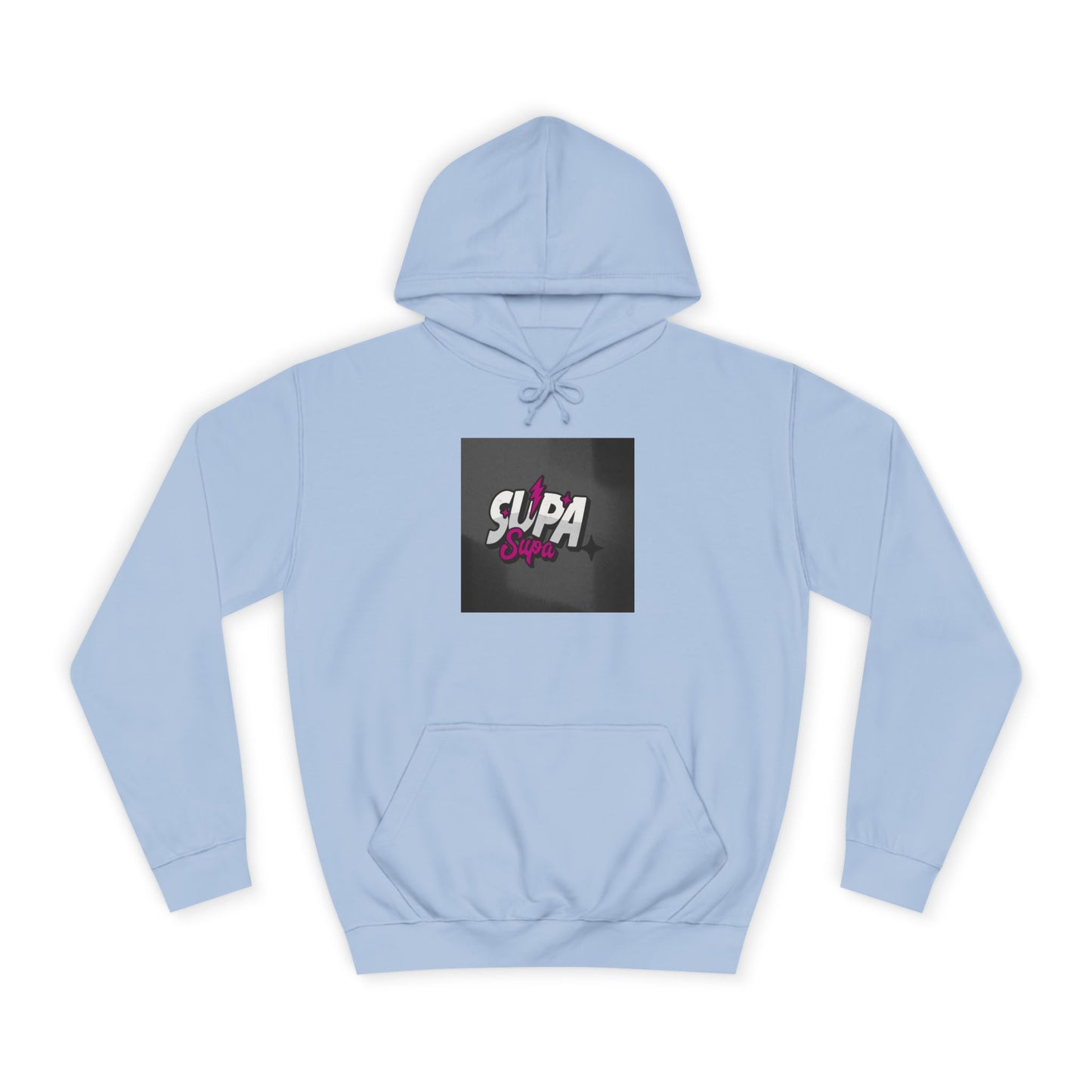 Trendy Unisex Hoodie with Fun 'Supa' Design, Cozy Streetwear, Perfect for Students, Gifts,