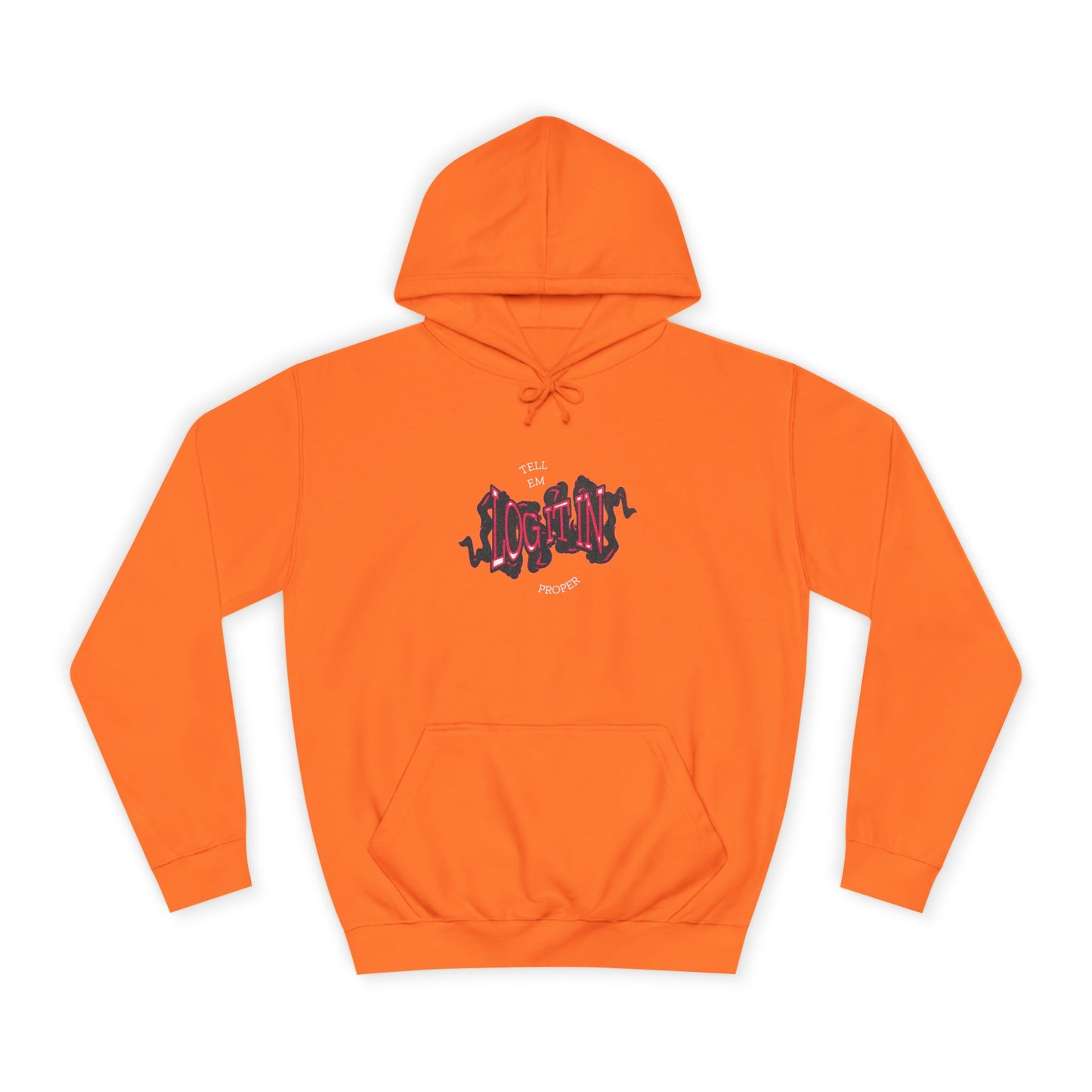 'Log it in'Hoodie for Unisex, Casual Wear, Trendy Apparel, Perfect for Everyday wear, Comfortable Fit