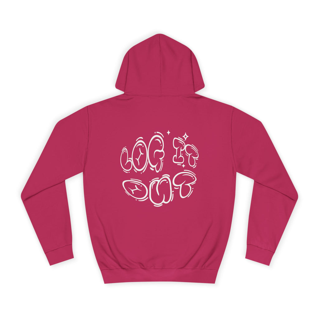 Cozy Unisex Hoodie - "Log It Out" Graphic - Perfect for Casual Wear, Gift
