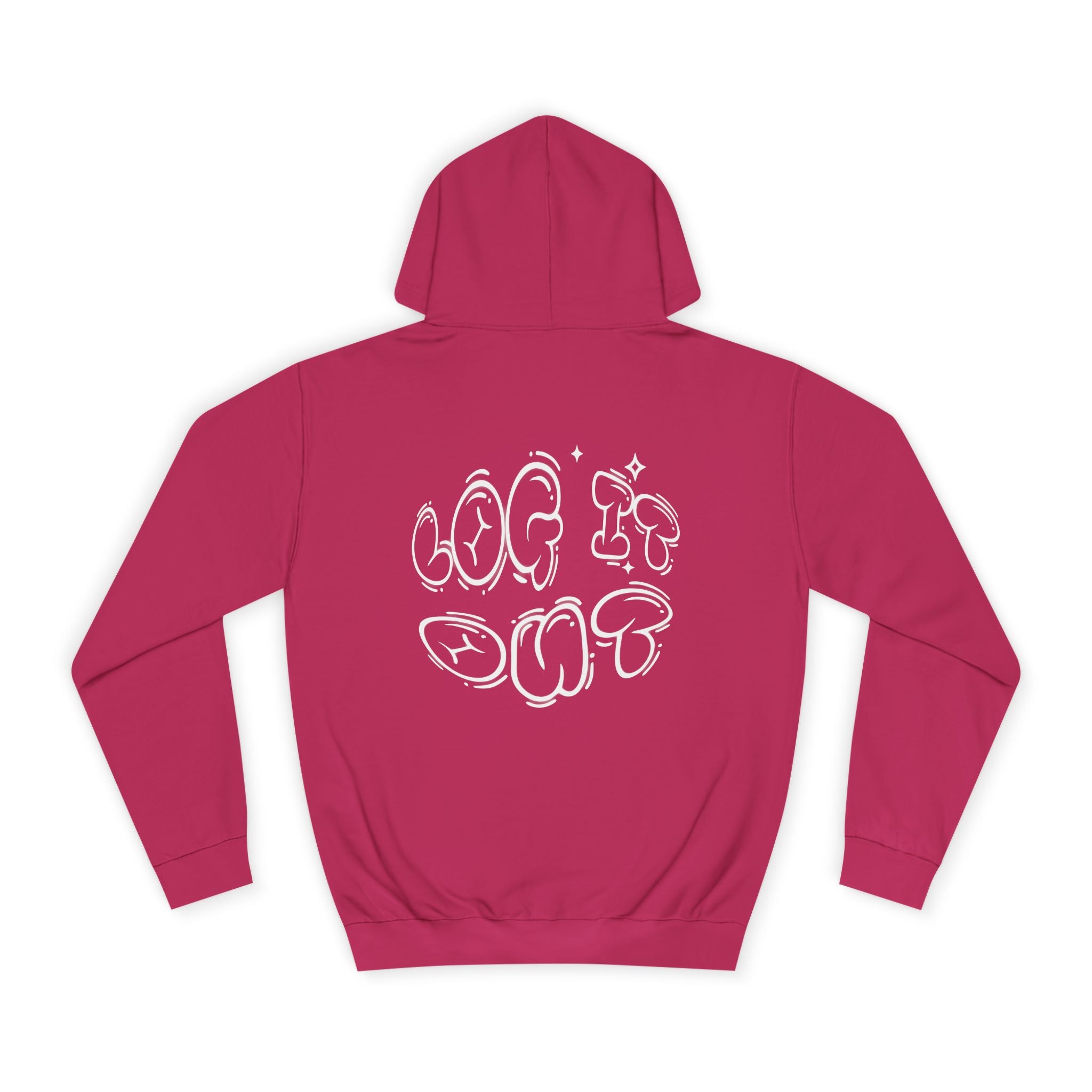 Cozy Unisex Hoodie - "Log It Out" Graphic - Perfect for Casual Wear, Gift