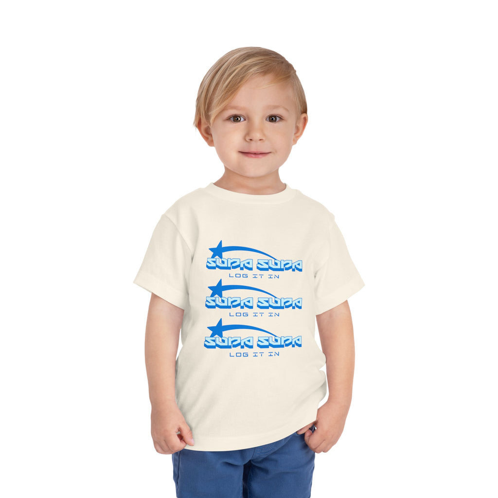 Toddler Tee — Blue Star 'Supa Supa' Graphic Shirt