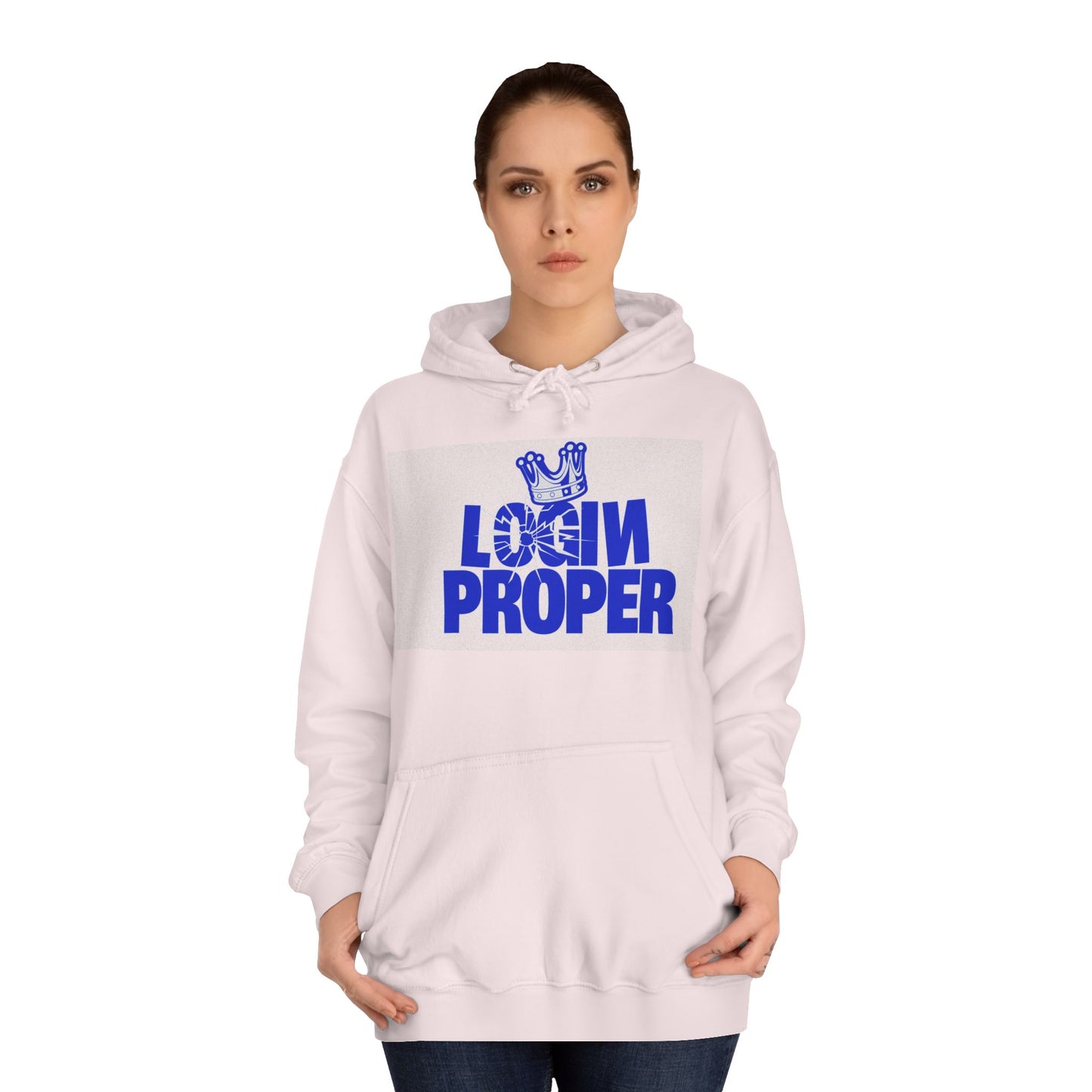 Unisex Hoodie - 'Login Proper' Trendy Spirit Wear, Casual Streetwear, Gift, Cozy Lounge Sweatshirt