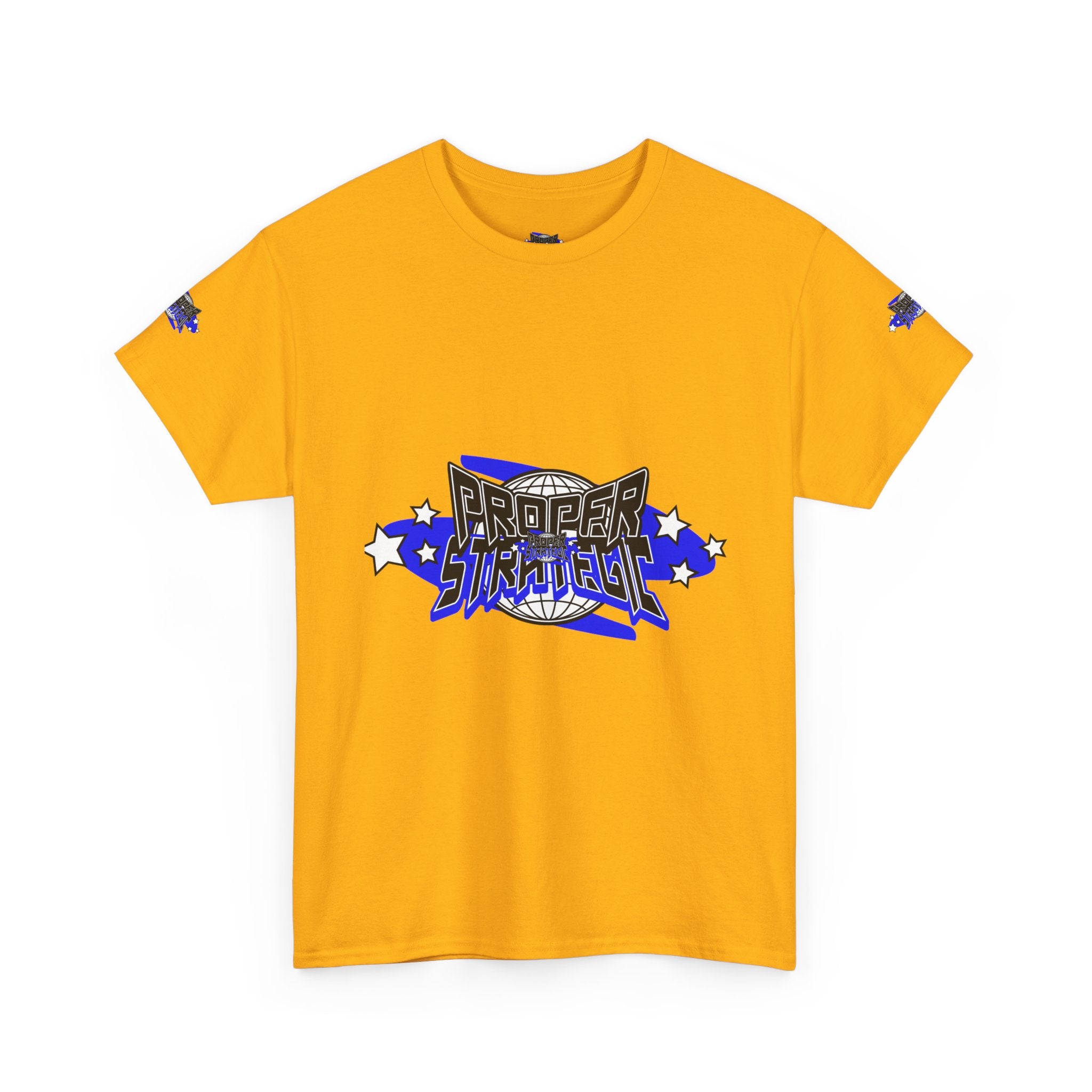 Proper 'Strategic' Graphic Tee — Retro Blue Streetwear T‑Shirt