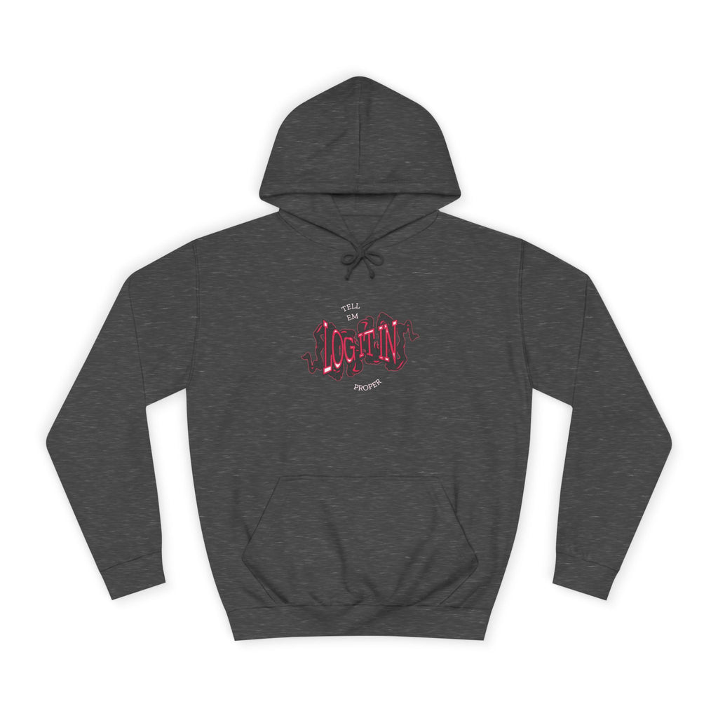 'Log it in'Hoodie for Unisex, Casual Wear, Trendy Apparel, Perfect for Everyday wear, Comfortable Fit