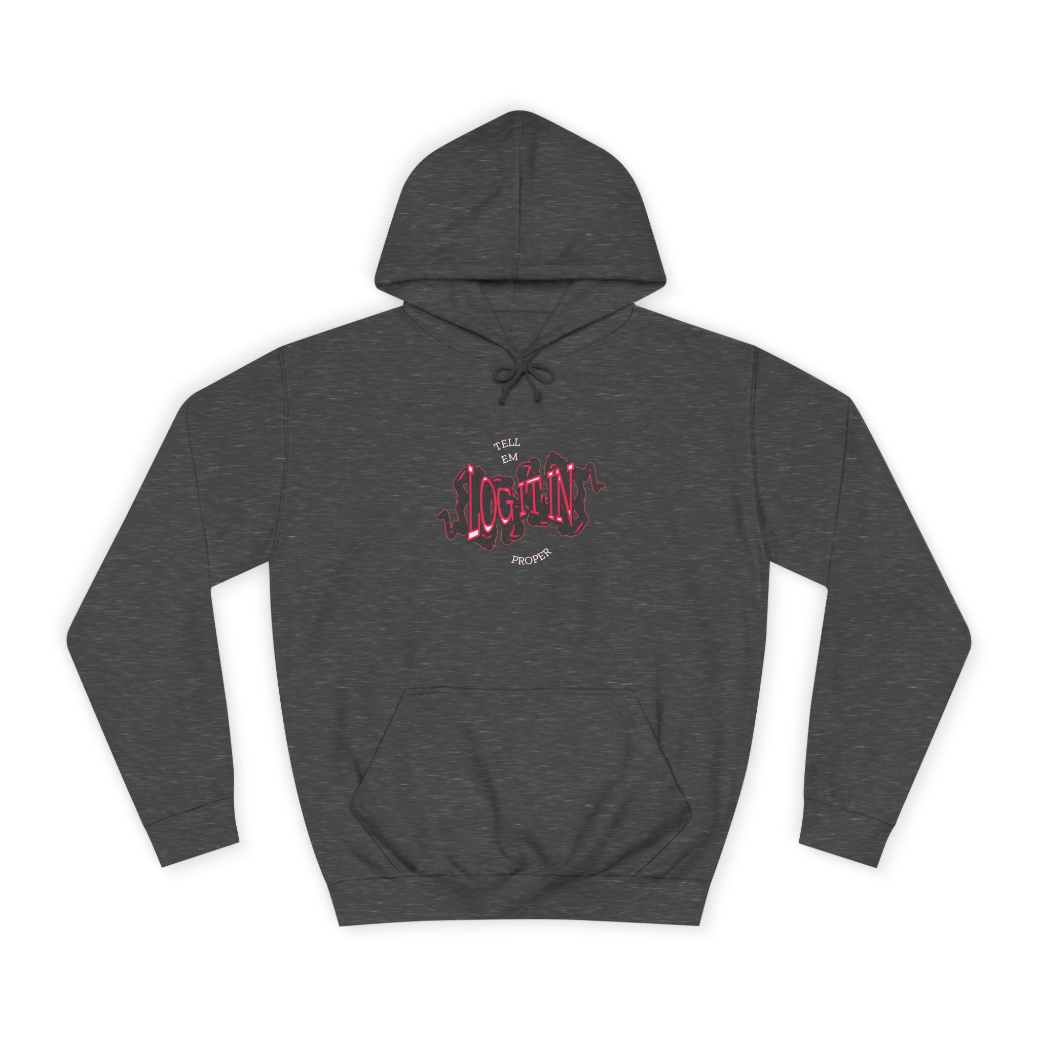 'Log it in'Hoodie for Unisex, Casual Wear, Trendy Apparel, Perfect for Everyday wear, Comfortable Fit