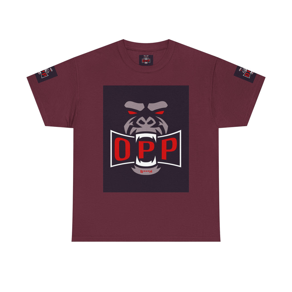 Gorilla OPP Graphic Tee — Bold Red & Black Urban Streetwear Shirt