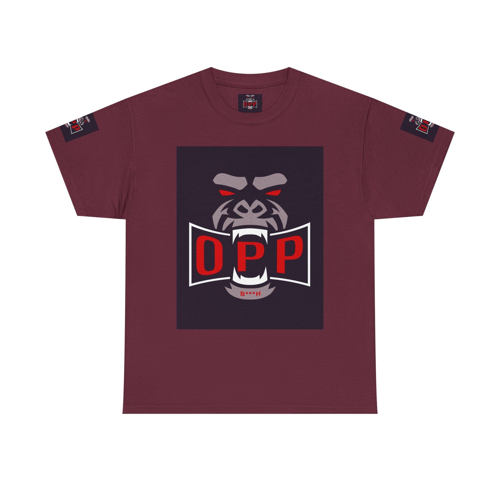 Gorilla OPP Graphic Tee — Bold Red & Black Urban Streetwear Shirt