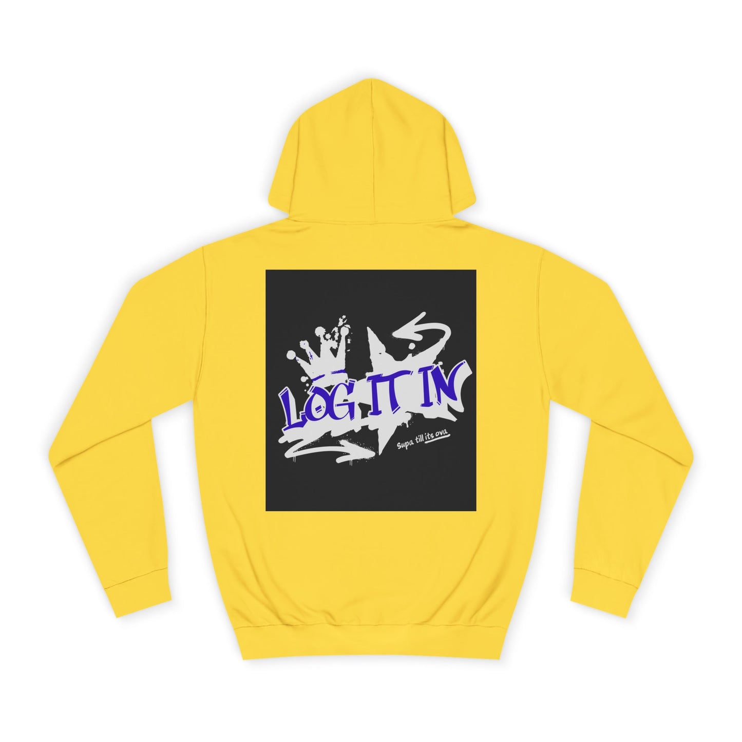 Unisex Log it in Hoodie, Casual Streetwear, Graphic Hoodie, Gift, Trendy Log it in Apparel, Cool Hoodie Design