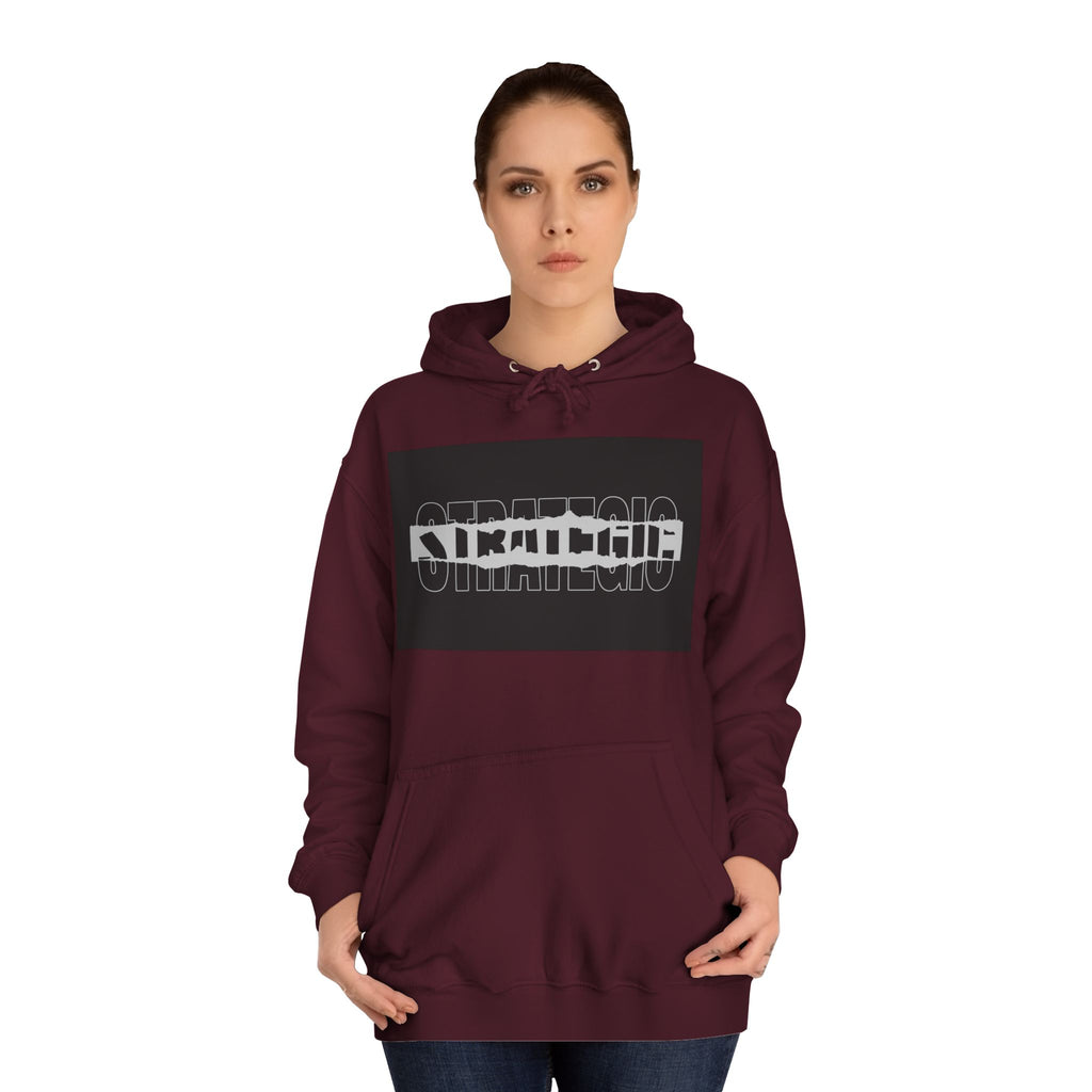 Unisex Hoodie with Strategic Print, Casual Sweatshirt,Gift, Trendy Apparel, Everyday Wear