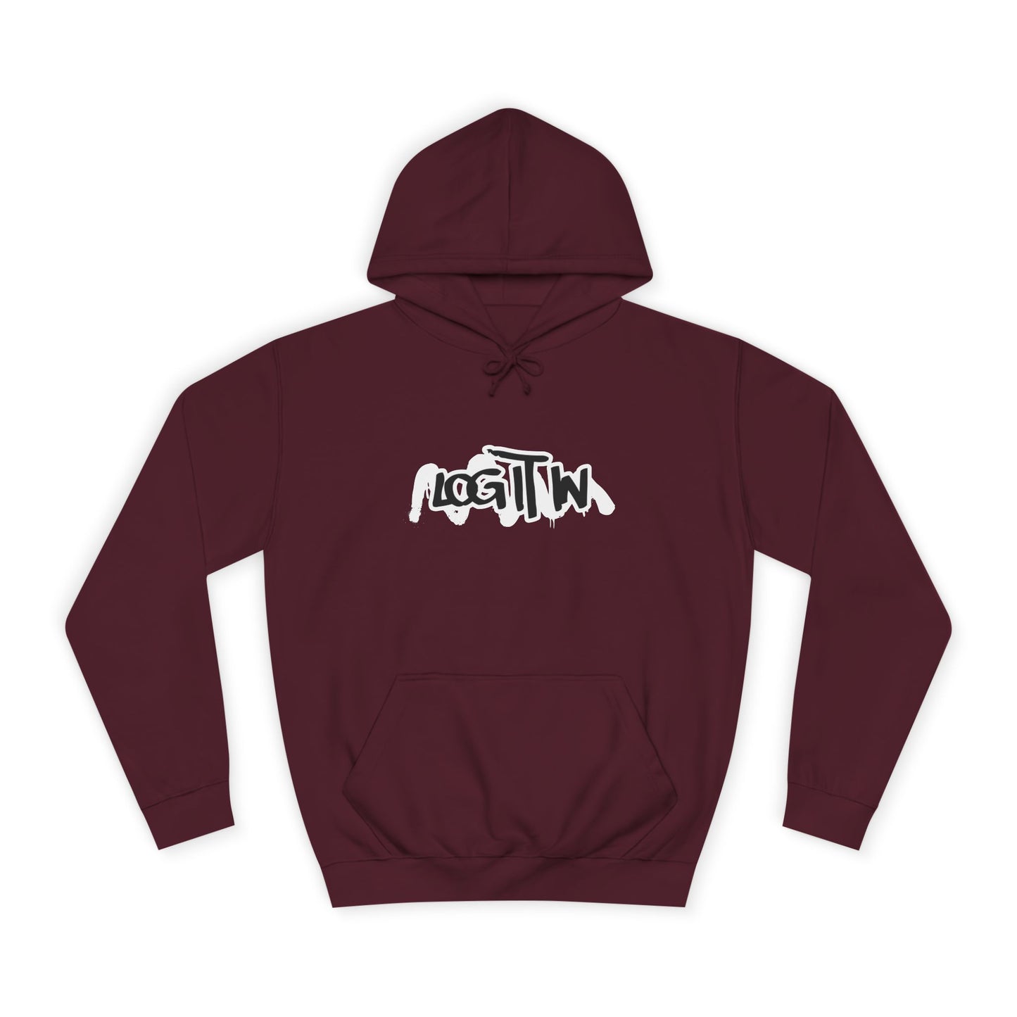 Unisex Log it in  Hoodie with Trendy Graphic, Stylish Casual Wear, Gift, Apparel, Cozy Sweatshirt for Every Occasion