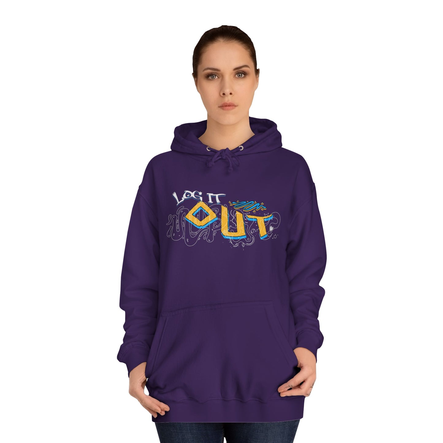 Unisex Log it out Hoodie - Stylish Casual wear, Perfect Gifts, Days Out, Summer Events, Coziness & Trendy Vibes