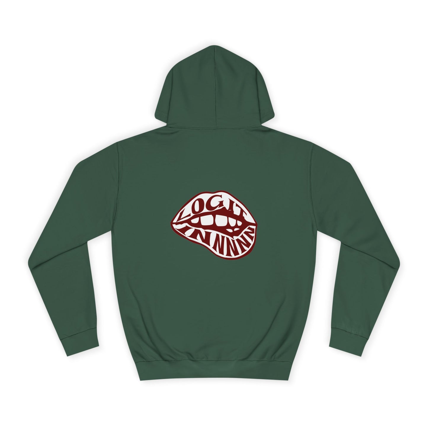 Trendy Unisex Hoodie with Bold Log it in Design, Stylish trendy Wear, Cozy Sweatshirt, Casual Outfit, Fun Gift
