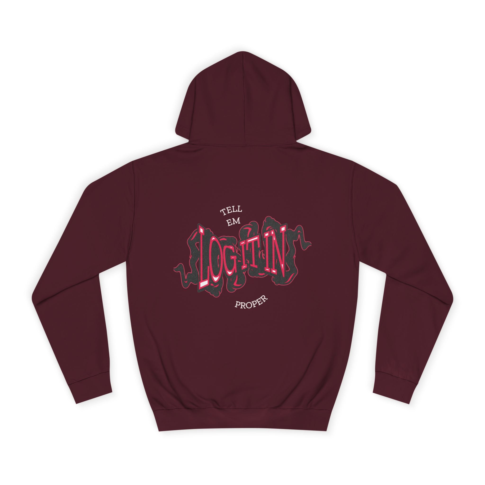 'Log it in'Hoodie for Unisex, Casual Wear, Trendy Apparel, Perfect for Everyday wear, Comfortable Fit