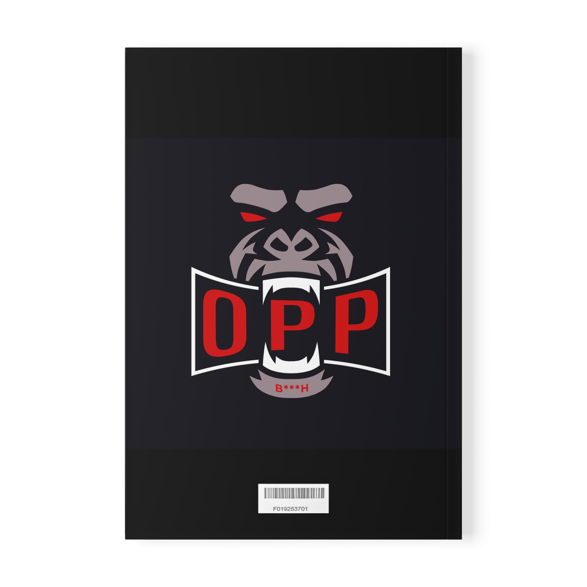 Gorilla Roar OPP A5 Softcover Notebook — Bold Red & Black Graphic Journal