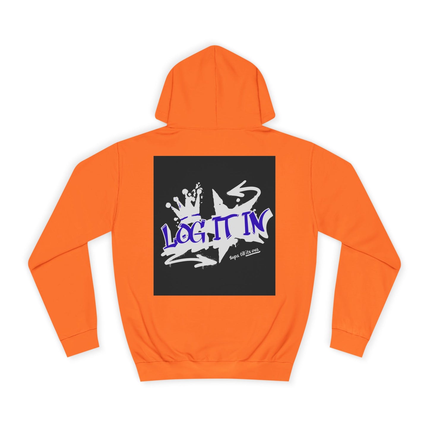Unisex Log it in Hoodie, Casual Streetwear, Graphic Hoodie, Gift, Trendy Log it in Apparel, Cool Hoodie Design