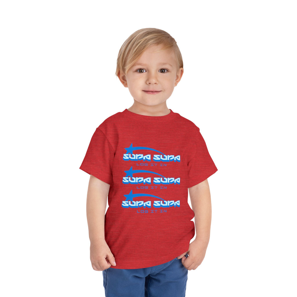 Toddler Tee — Blue Star 'Supa Supa' Graphic Shirt