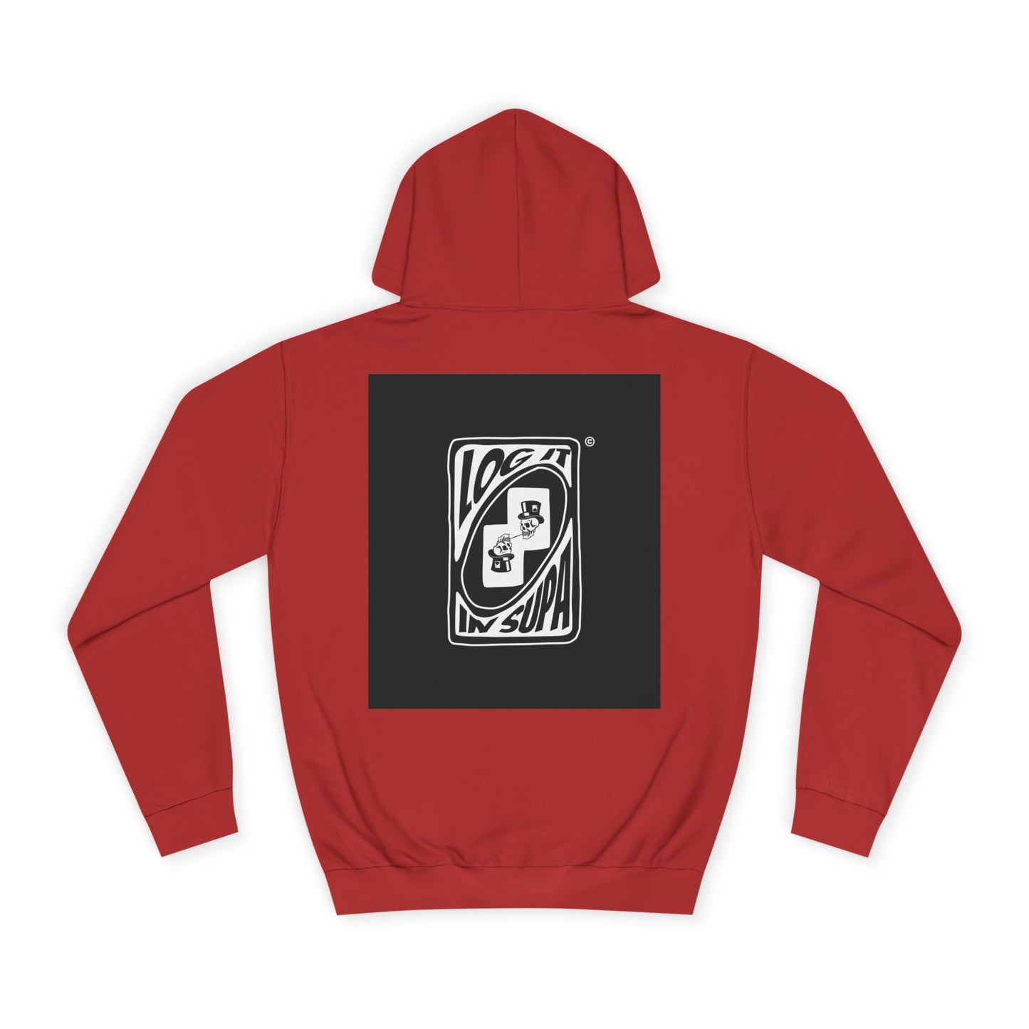 Unisex Log it in Hoodie with Unique Graphic Design, Ideal for Custom Wear, Gifts for Graduates, Cool Streetwear