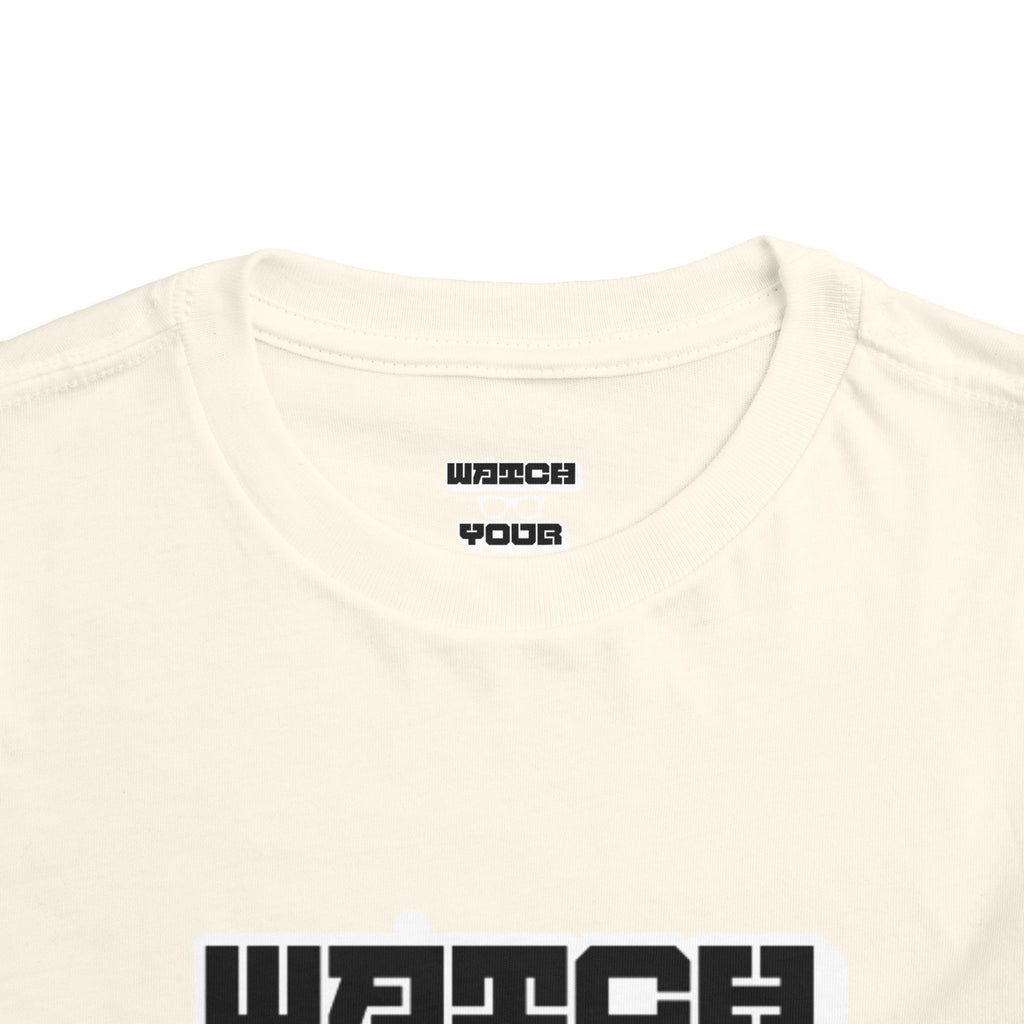 Toddler Tee — "Watch Your Back" Graphic Kids Shirt