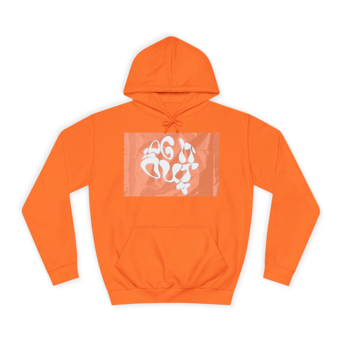 Cozy Unisex 'LOG IT OUT' Hoodie with Abstract Design, Sweatshirt, Graphic Hoodie, Casual Wear, Perfect Fit